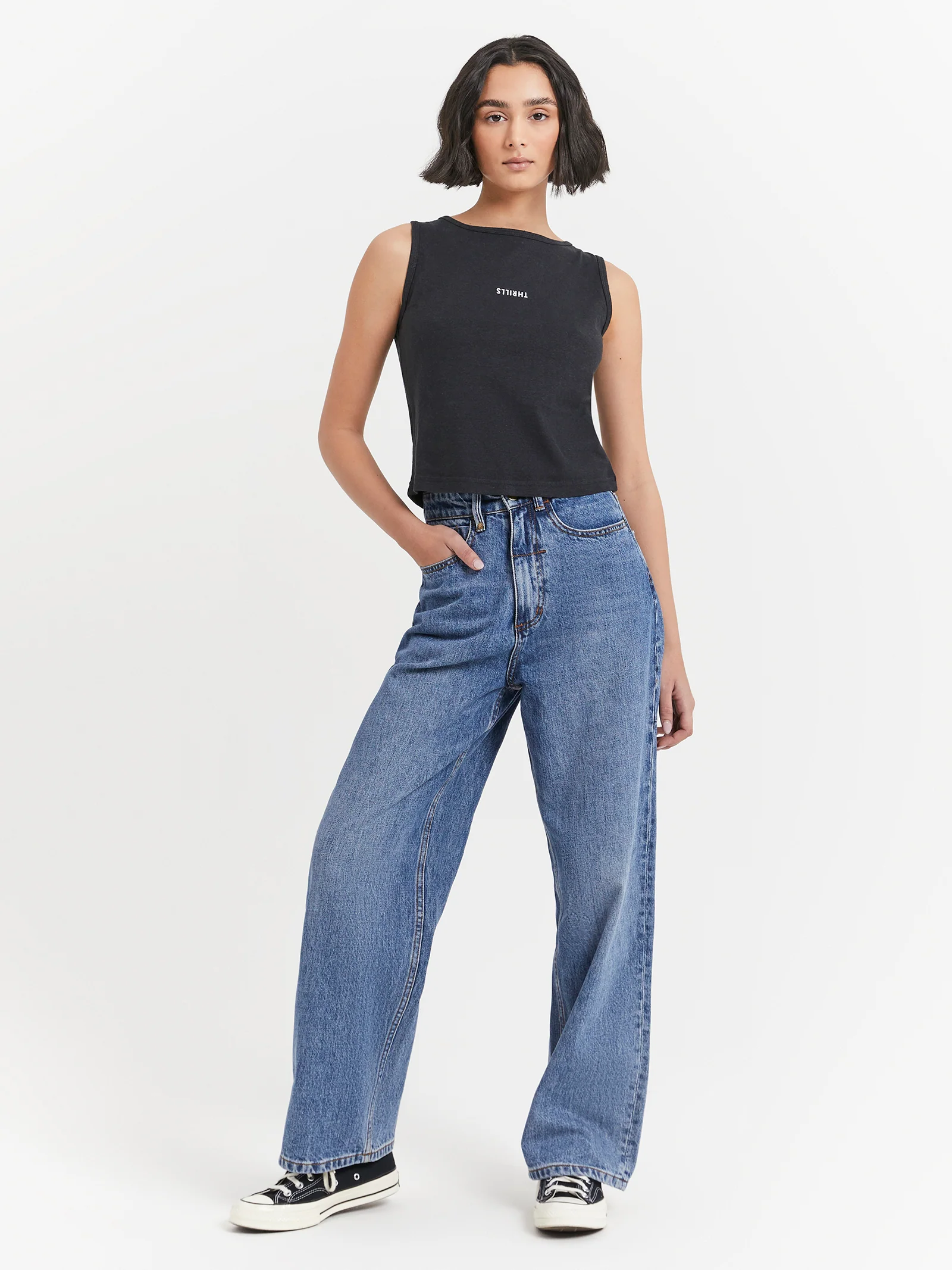 Minimal Thrills Hemp Boat Neck Tank - Image 2