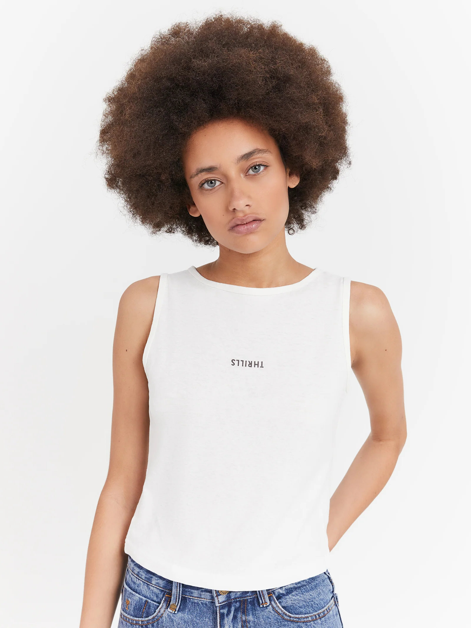 Minimal Thrills Hemp Boat Neck Tank - Image 3