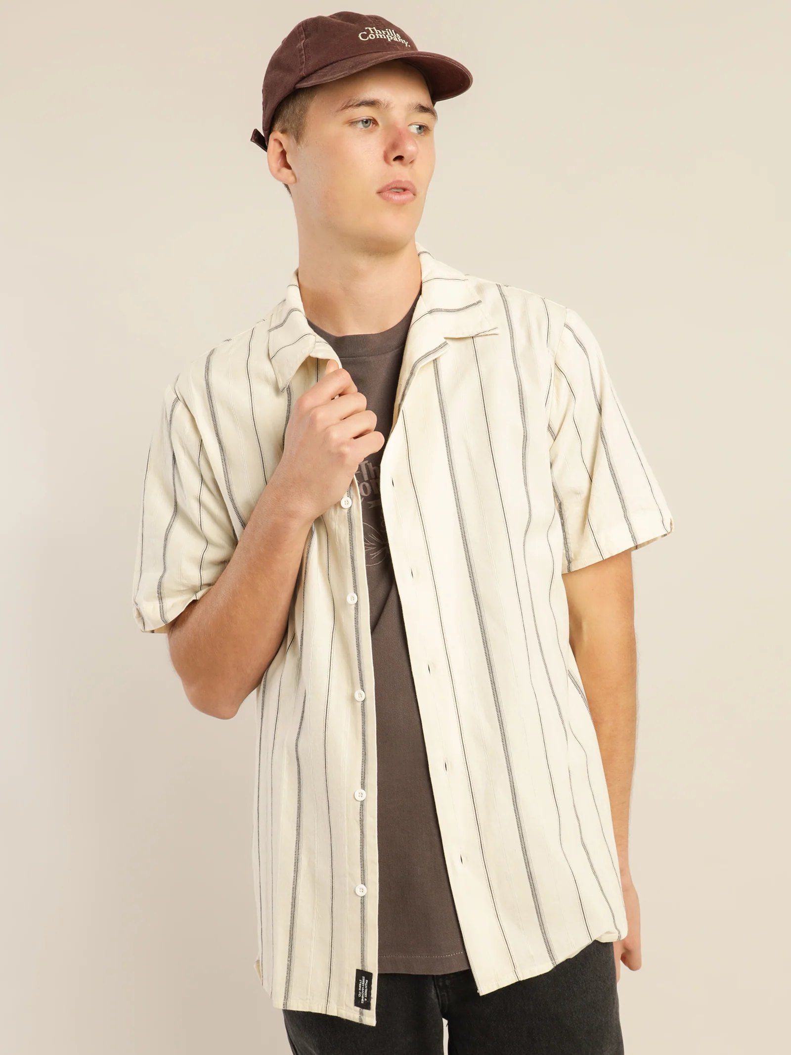Minimal Thrills Jacquard Short Sleeve Shirt - Image 3