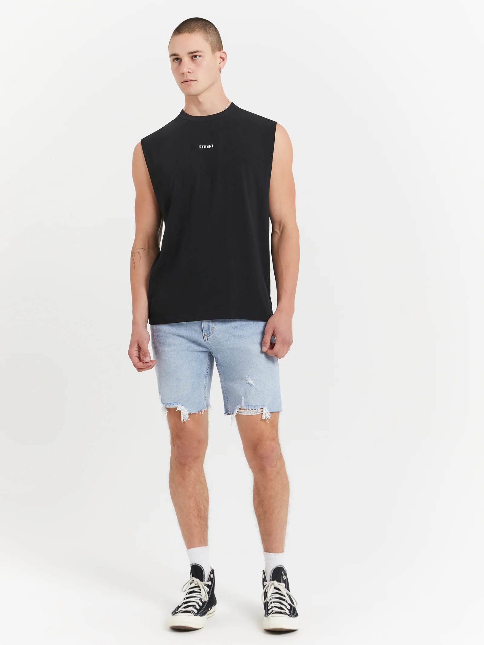 Minimal Thrills Merch Fit Muscle T-Shirt - Image 2