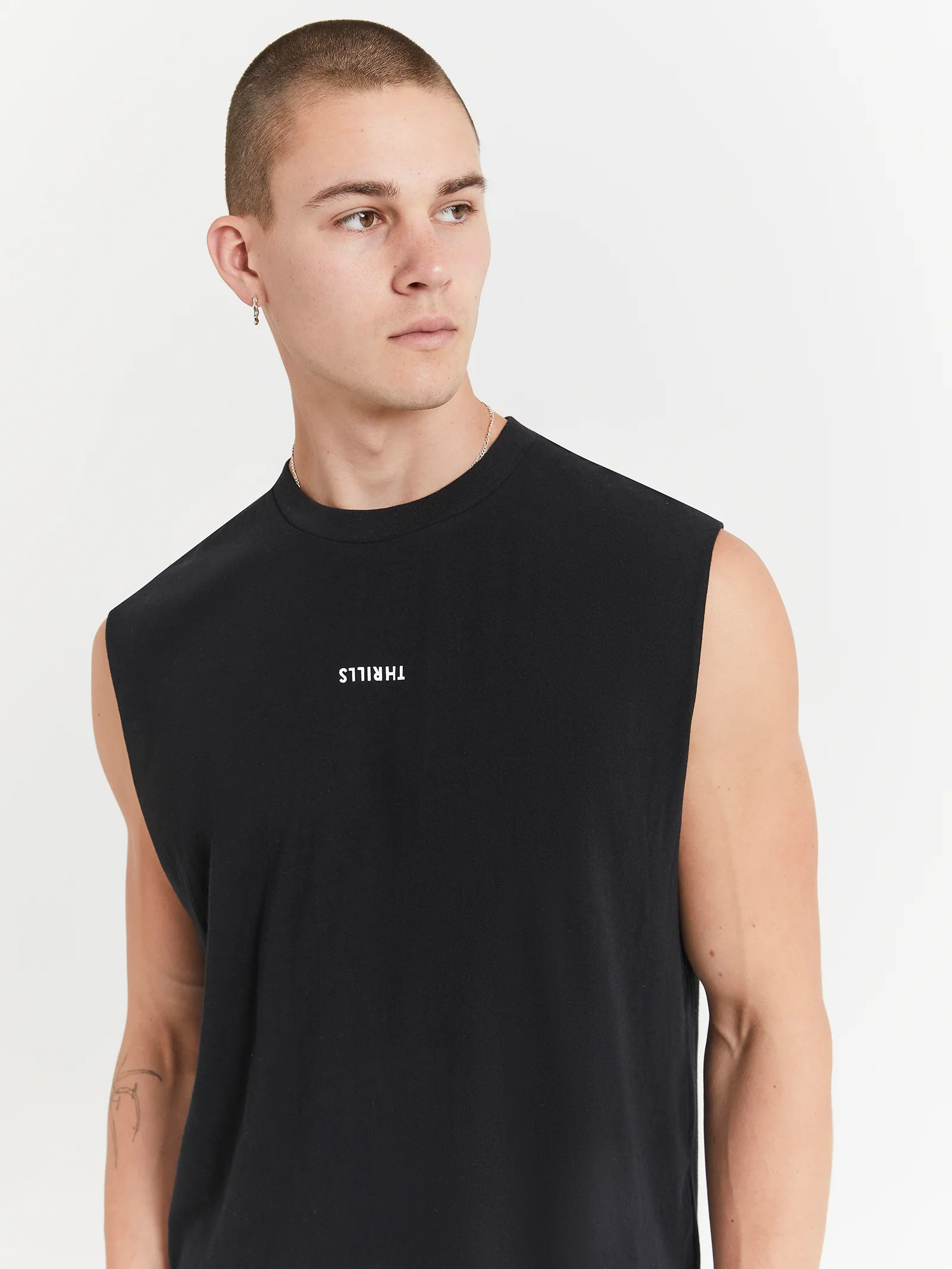 Minimal Thrills Merch Fit Muscle T-Shirt - Image 3