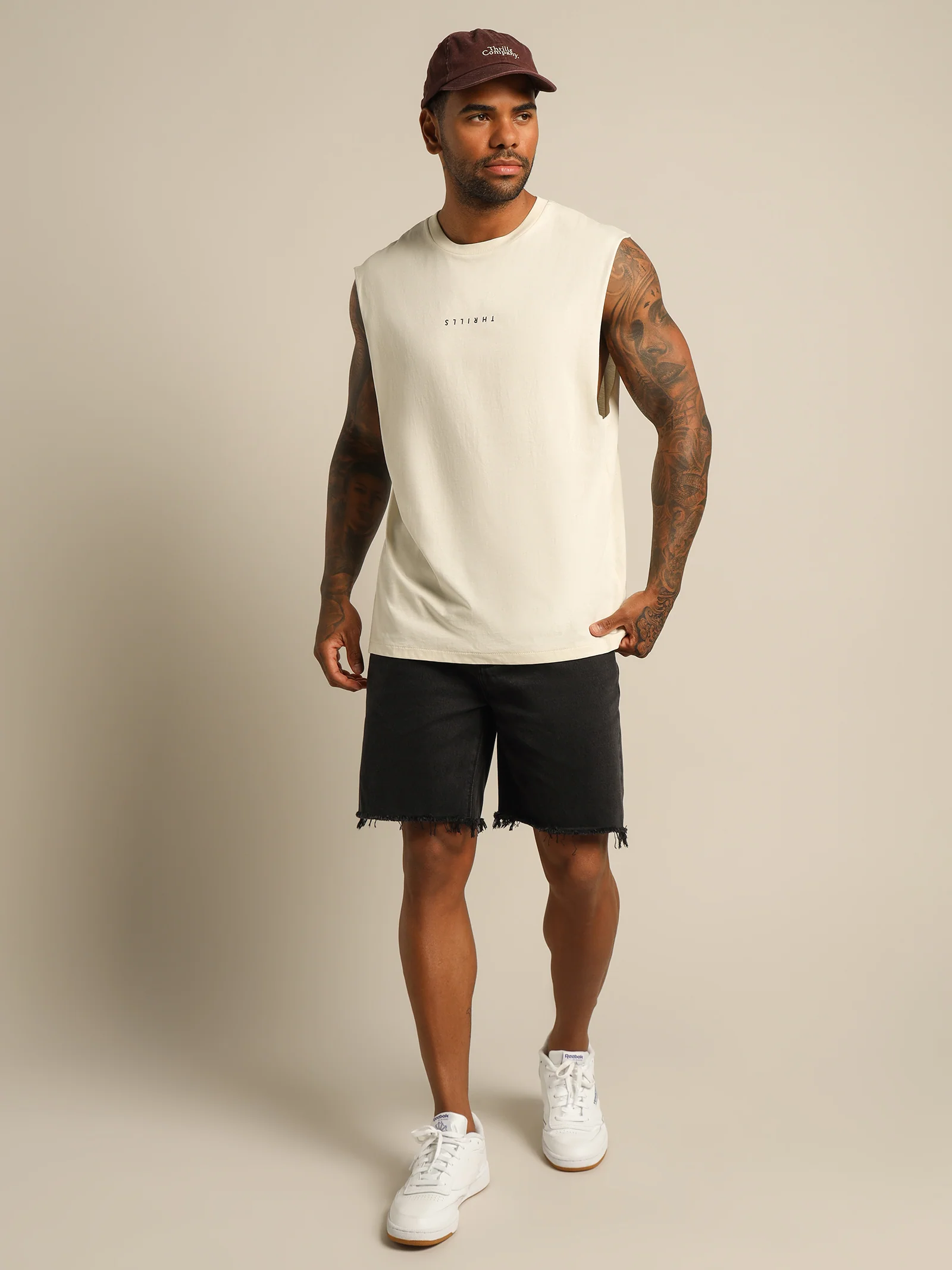 Minimal Thrills Merch Fit Muscle T-Shirt - Image 3