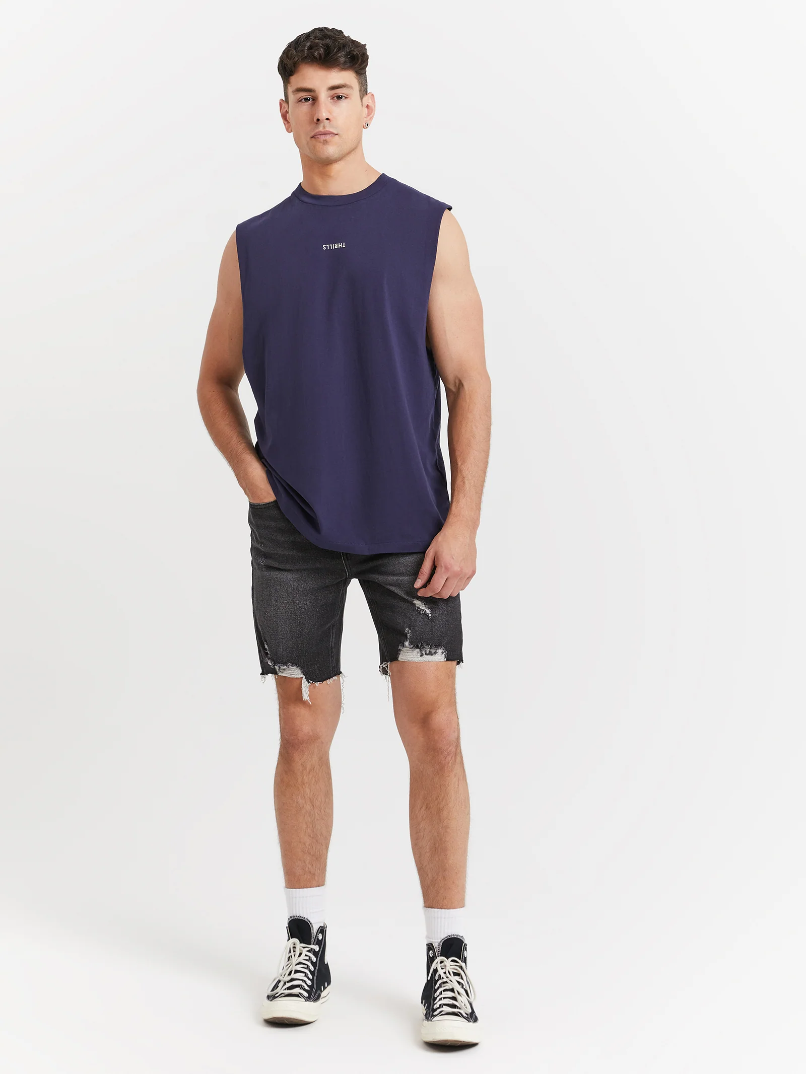 Minimal Thrills Merch Fit Muscle Tank - Image 2