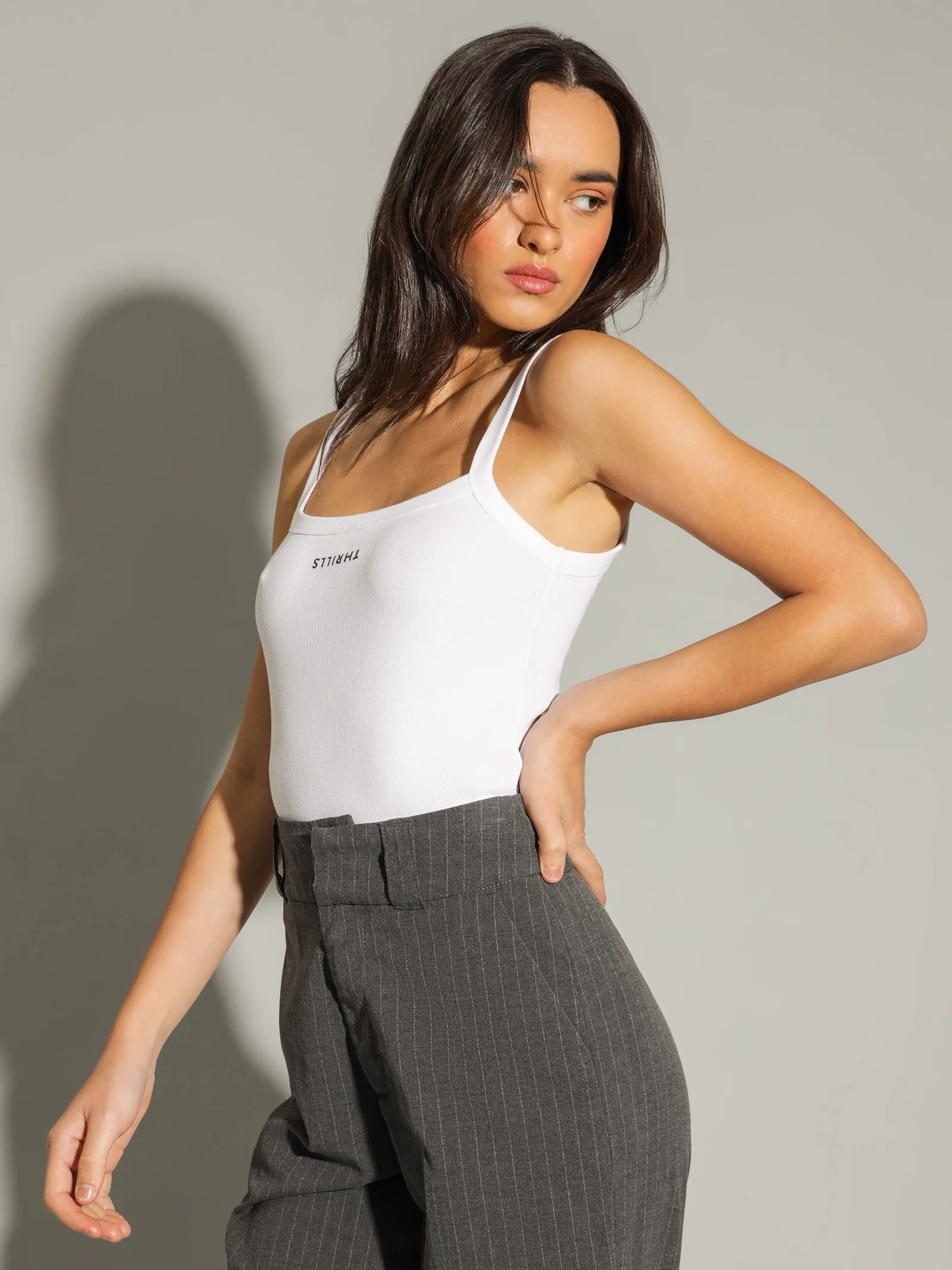 Minimal Thrills Rib Singlet - Image 4