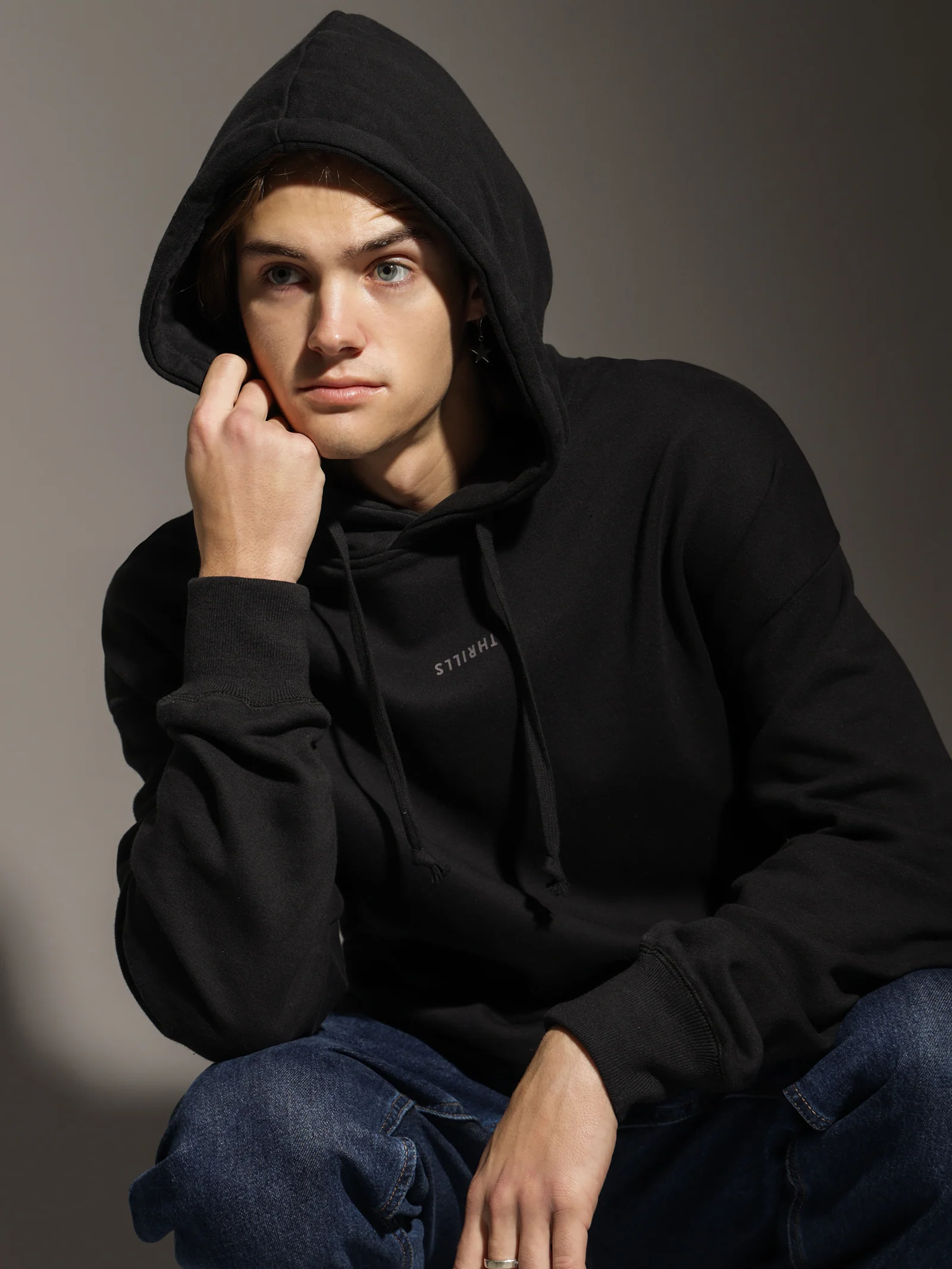 Minimal Thrills Slouch Pull On Hood - Image 4