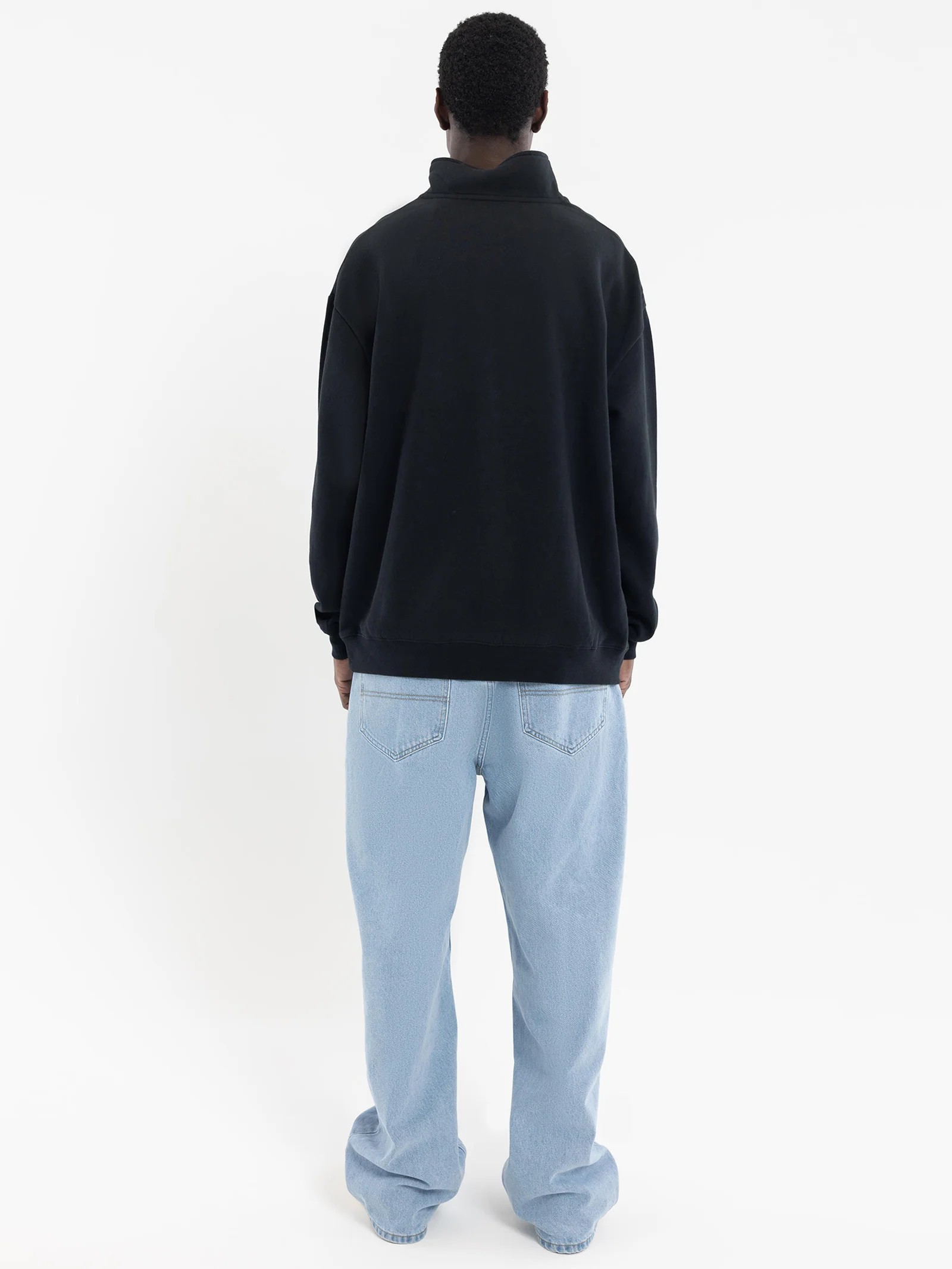 Mock Neck Logo Crew - Image 5