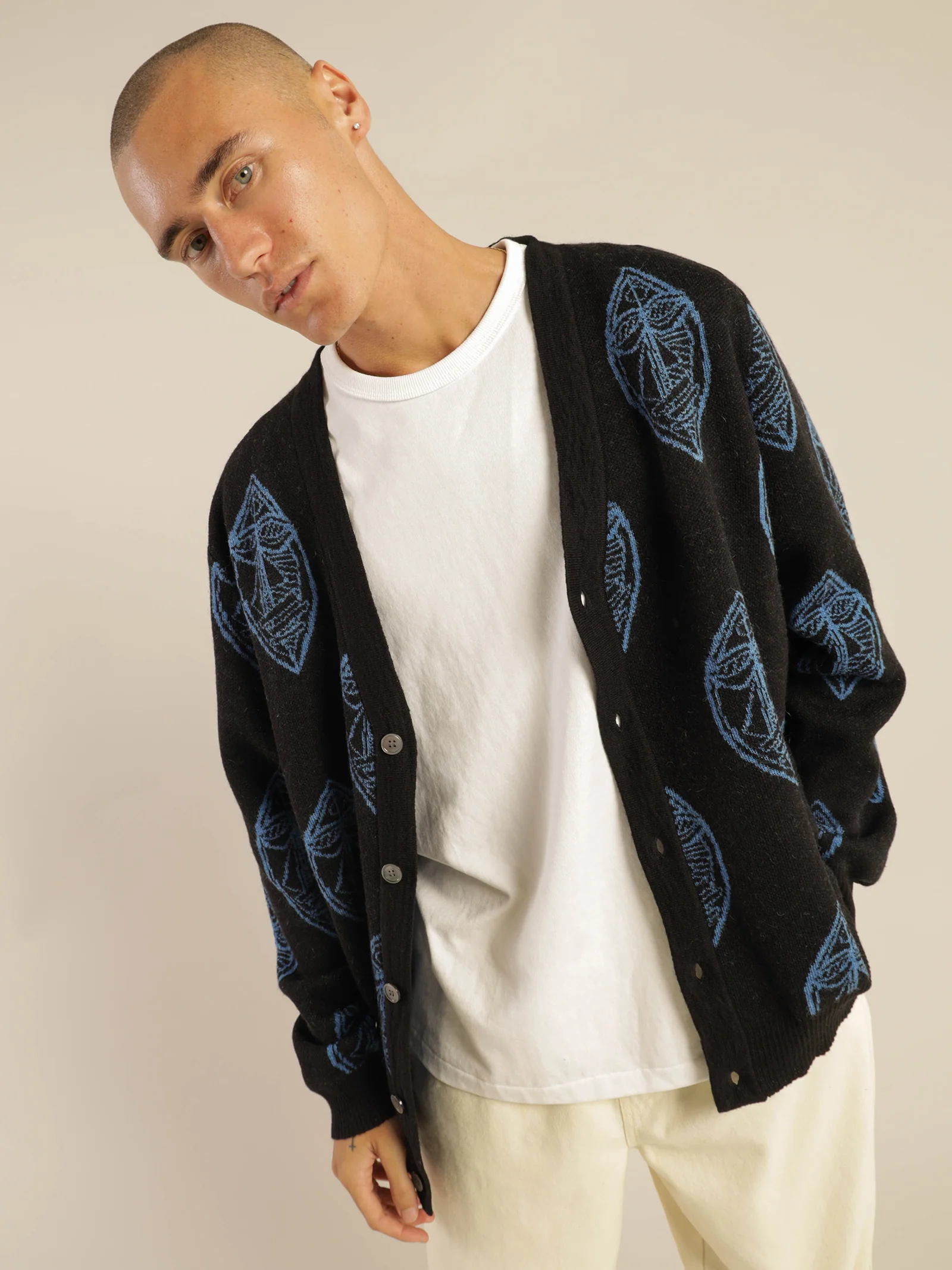 Mohair Mask Cardigan - Image 2