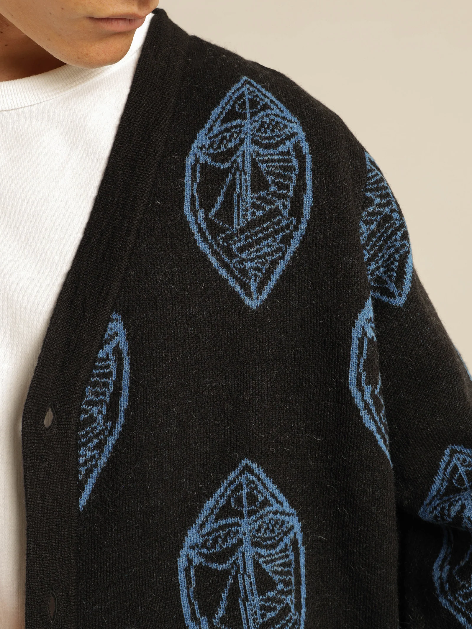 Mohair Mask Cardigan - Image 6