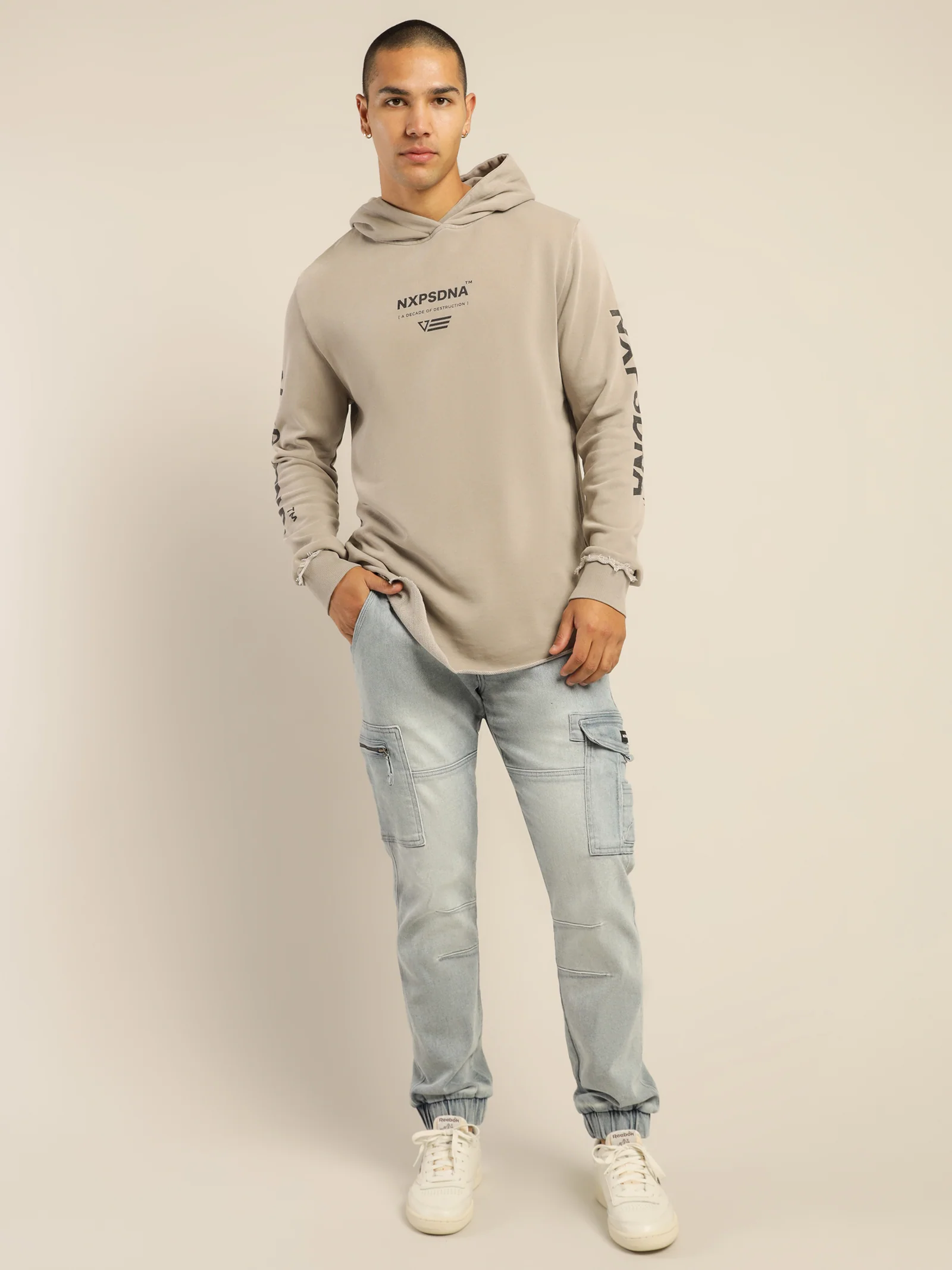 Motivational Dual Curved Hoodie - Image 4