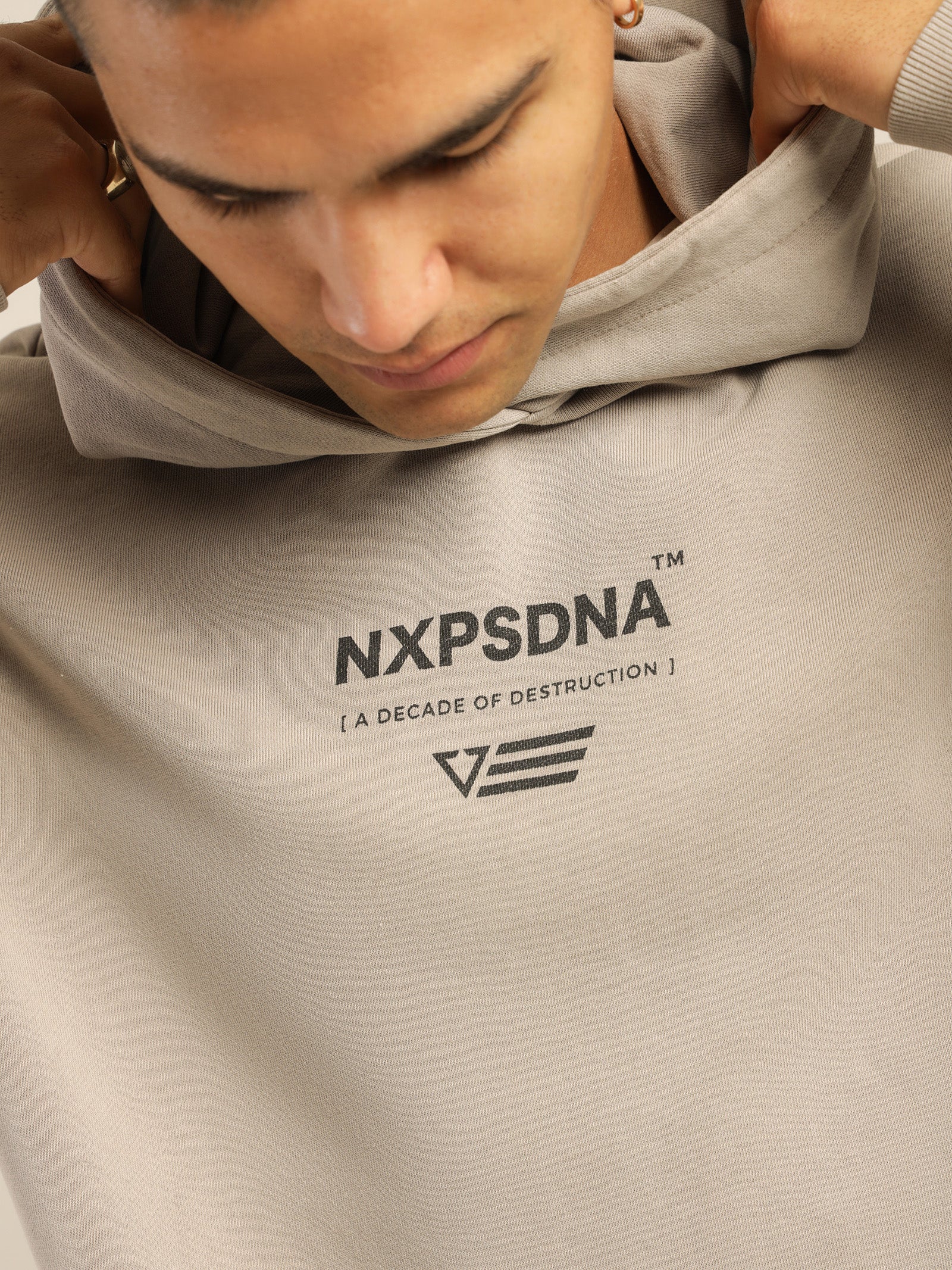 Motivational Dual Curved Hoodie - Image 5