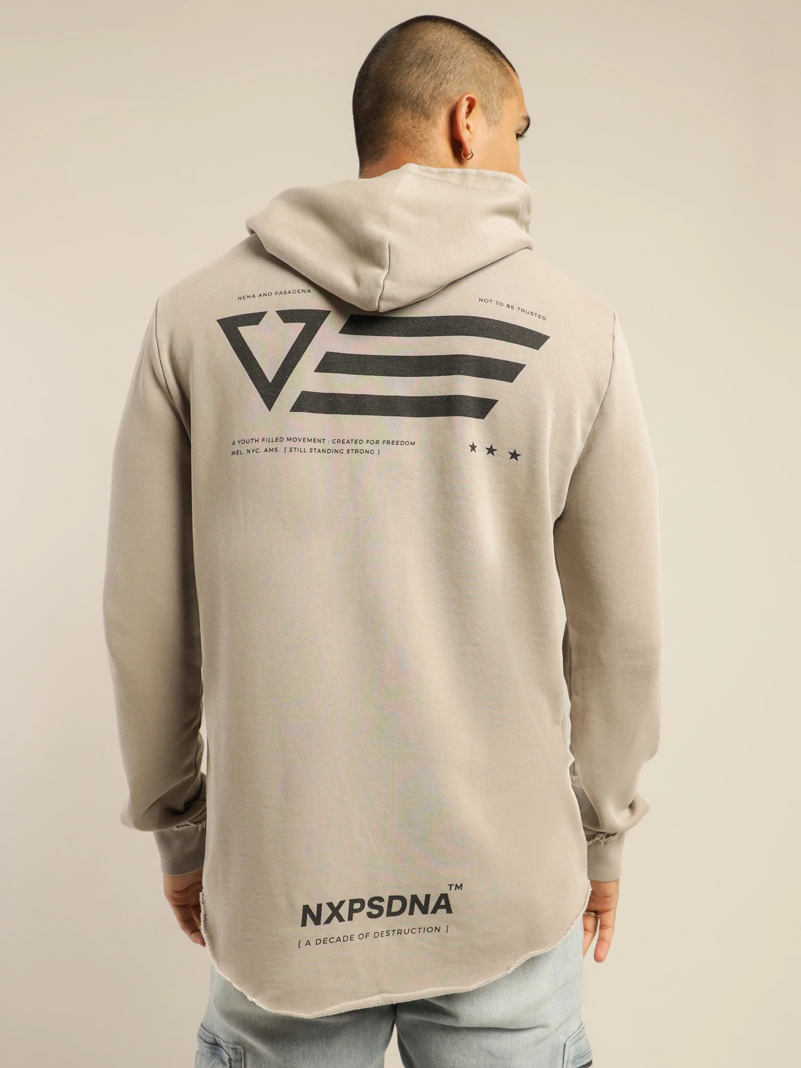 Motivational Dual Curved Hoodie - Image 6