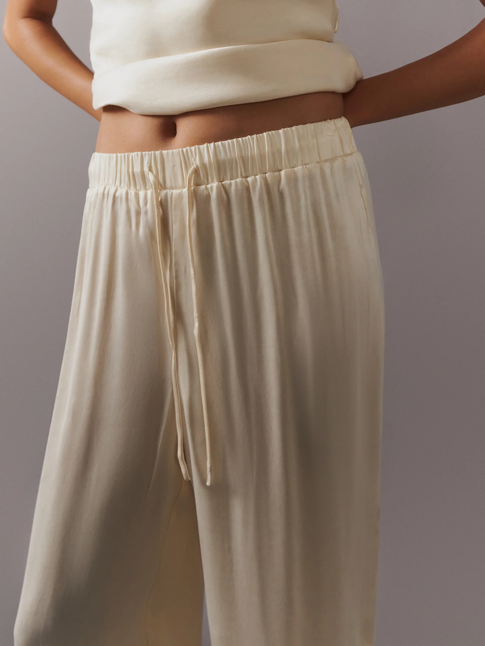 Cupro Drawstring Pant - Image 2