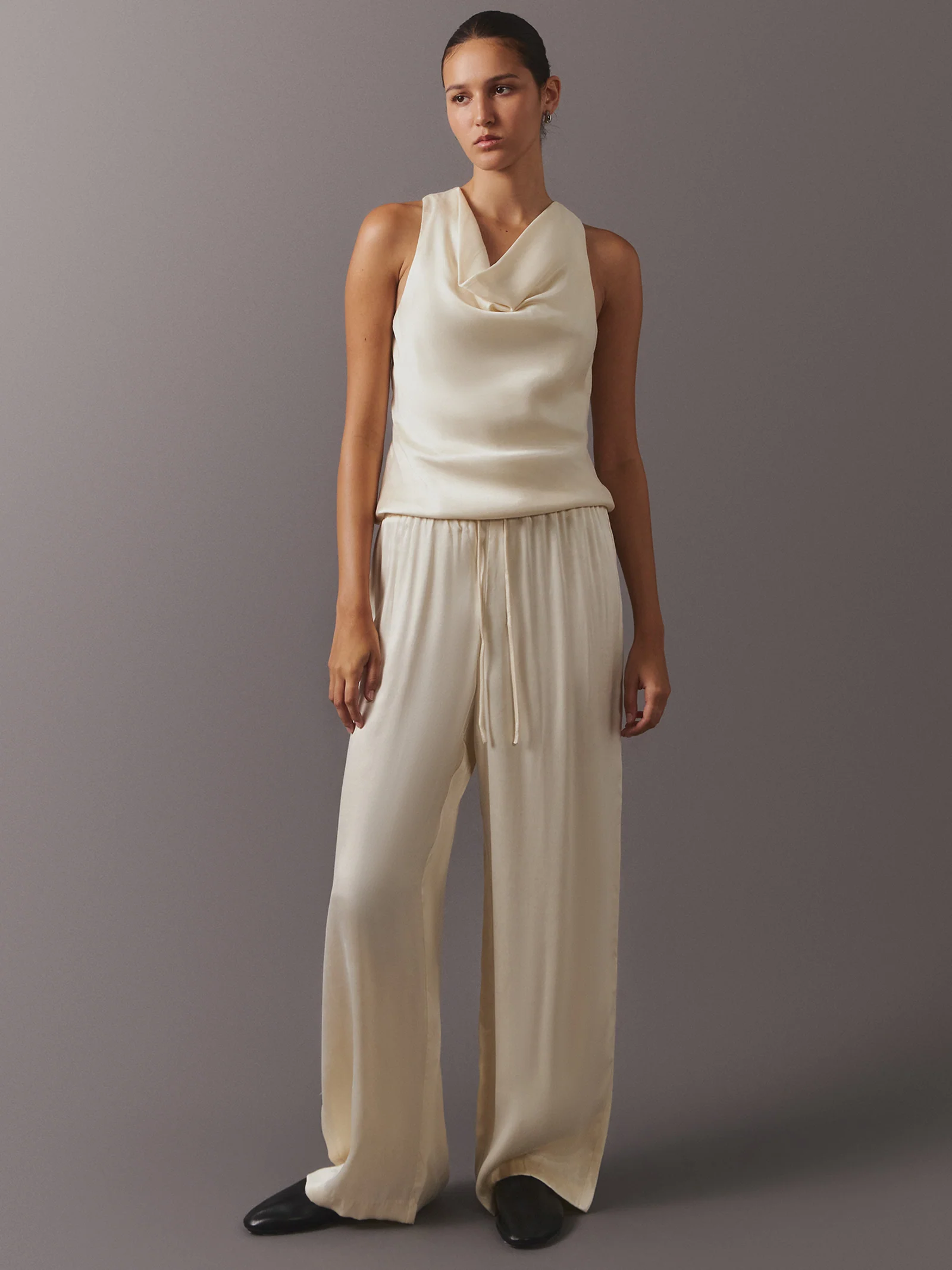 Cupro Drawstring Pant - Image 4