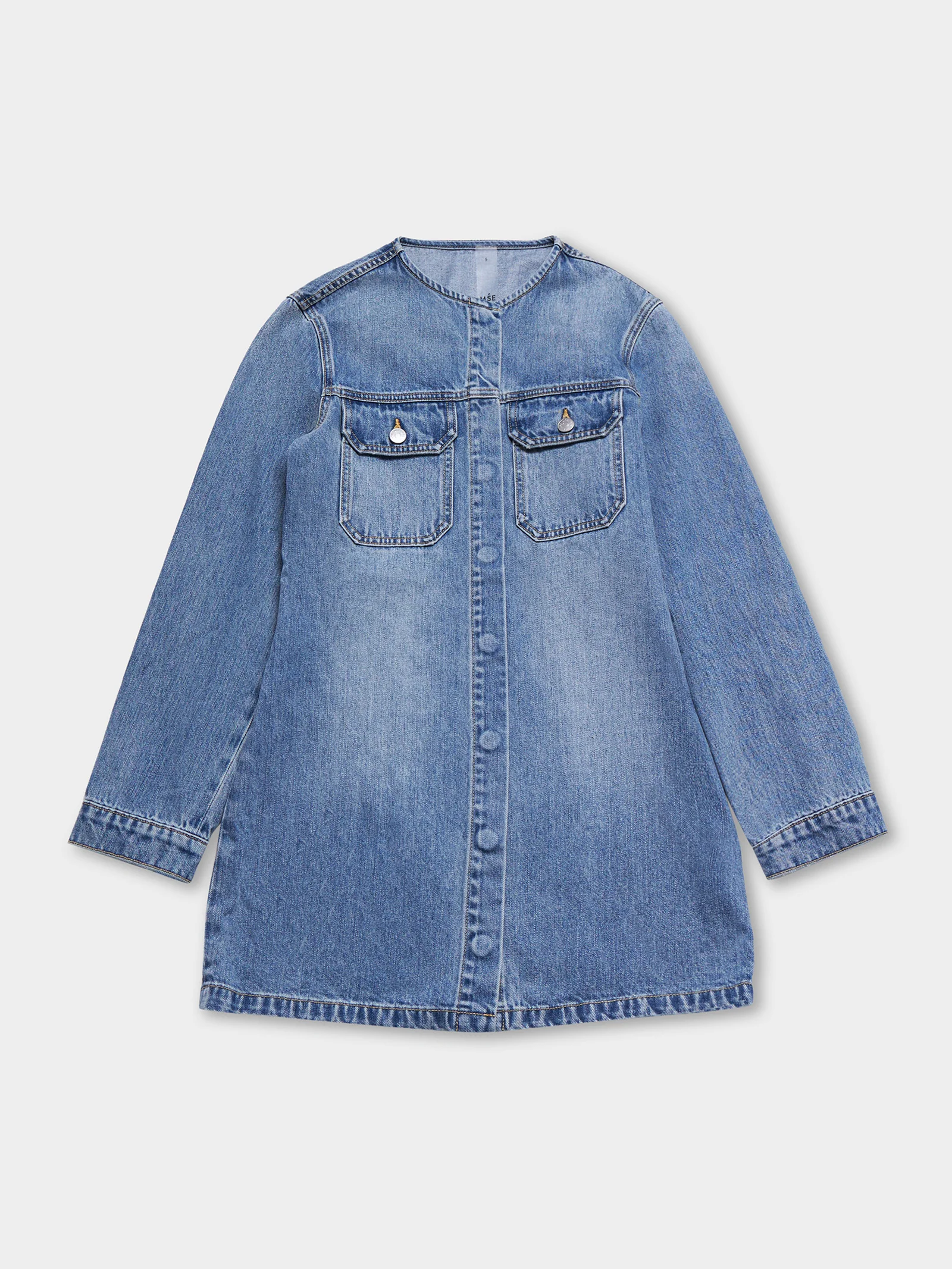 Denim Mini Dress - Image 5