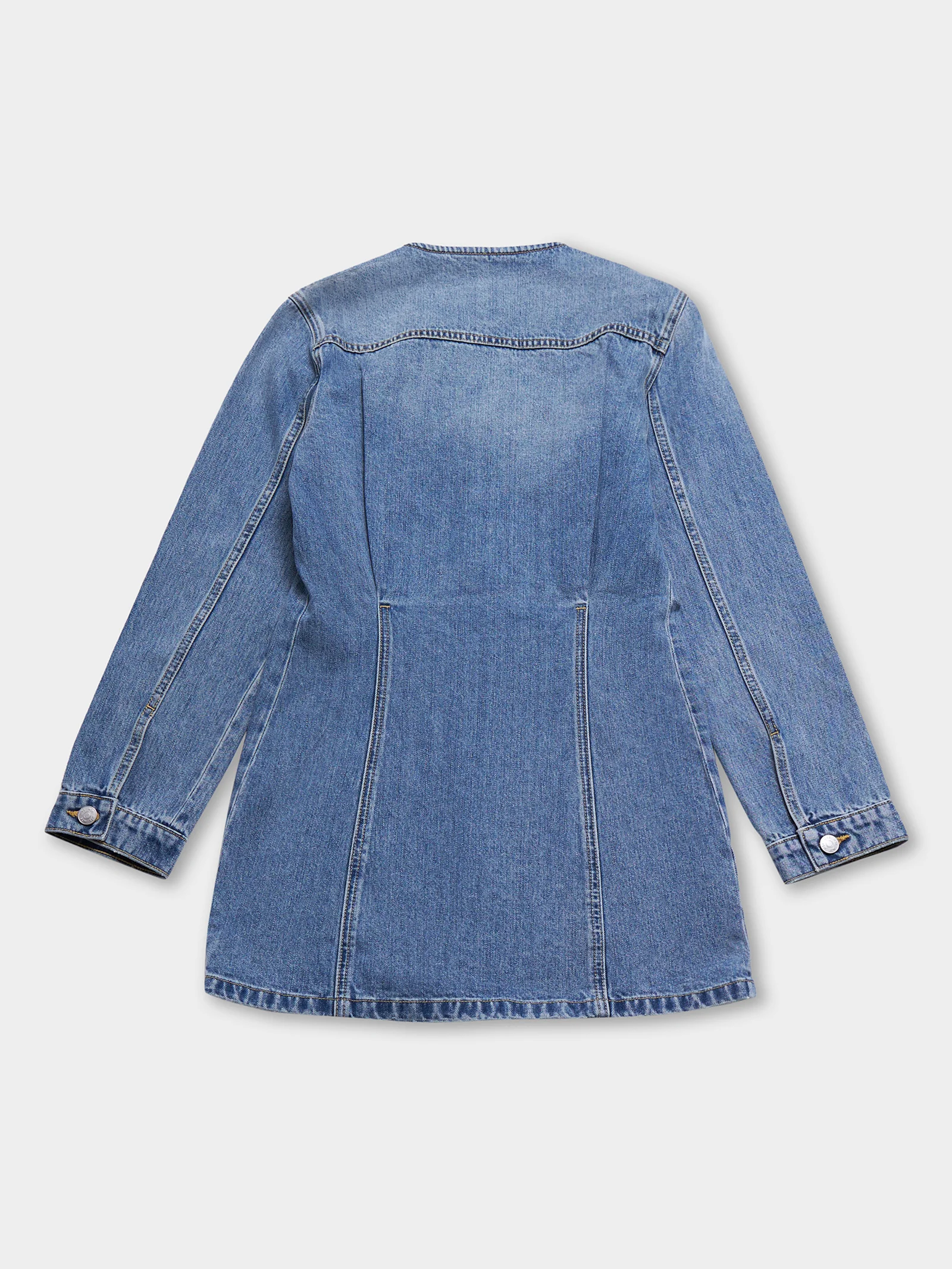 Denim Mini Dress - Image 6