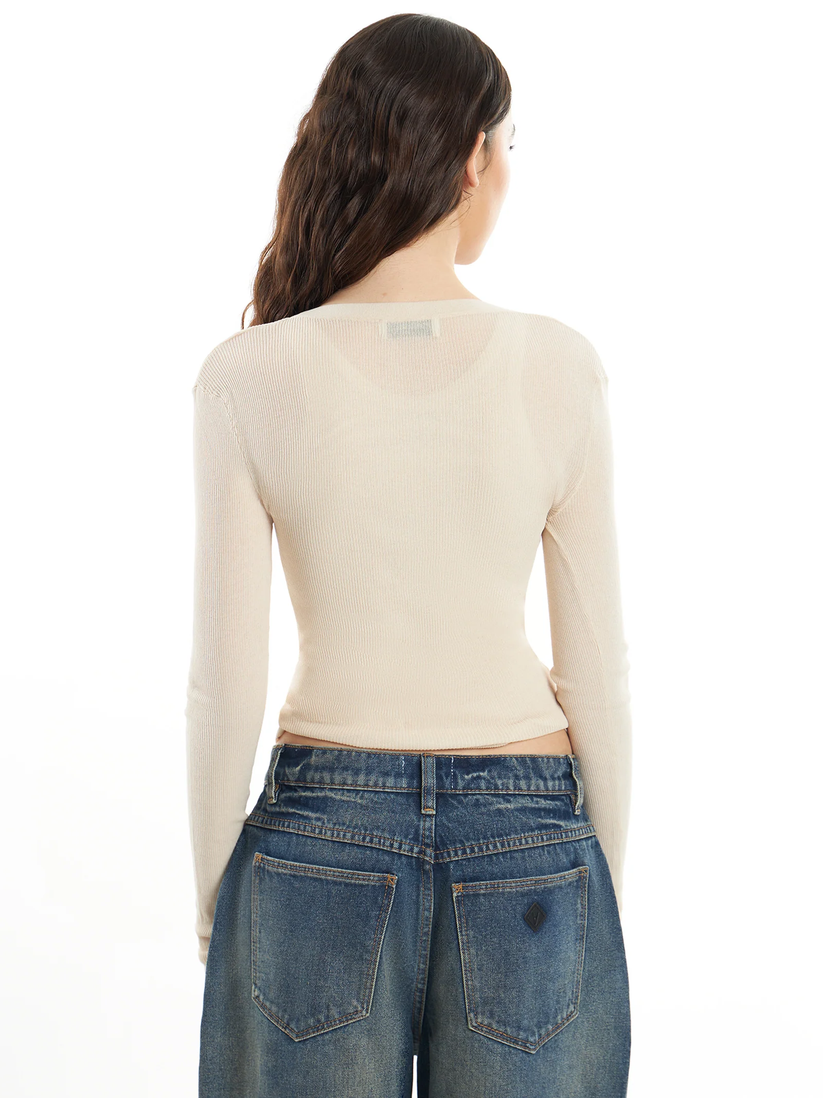 Mse Knit Button Top - Image 3