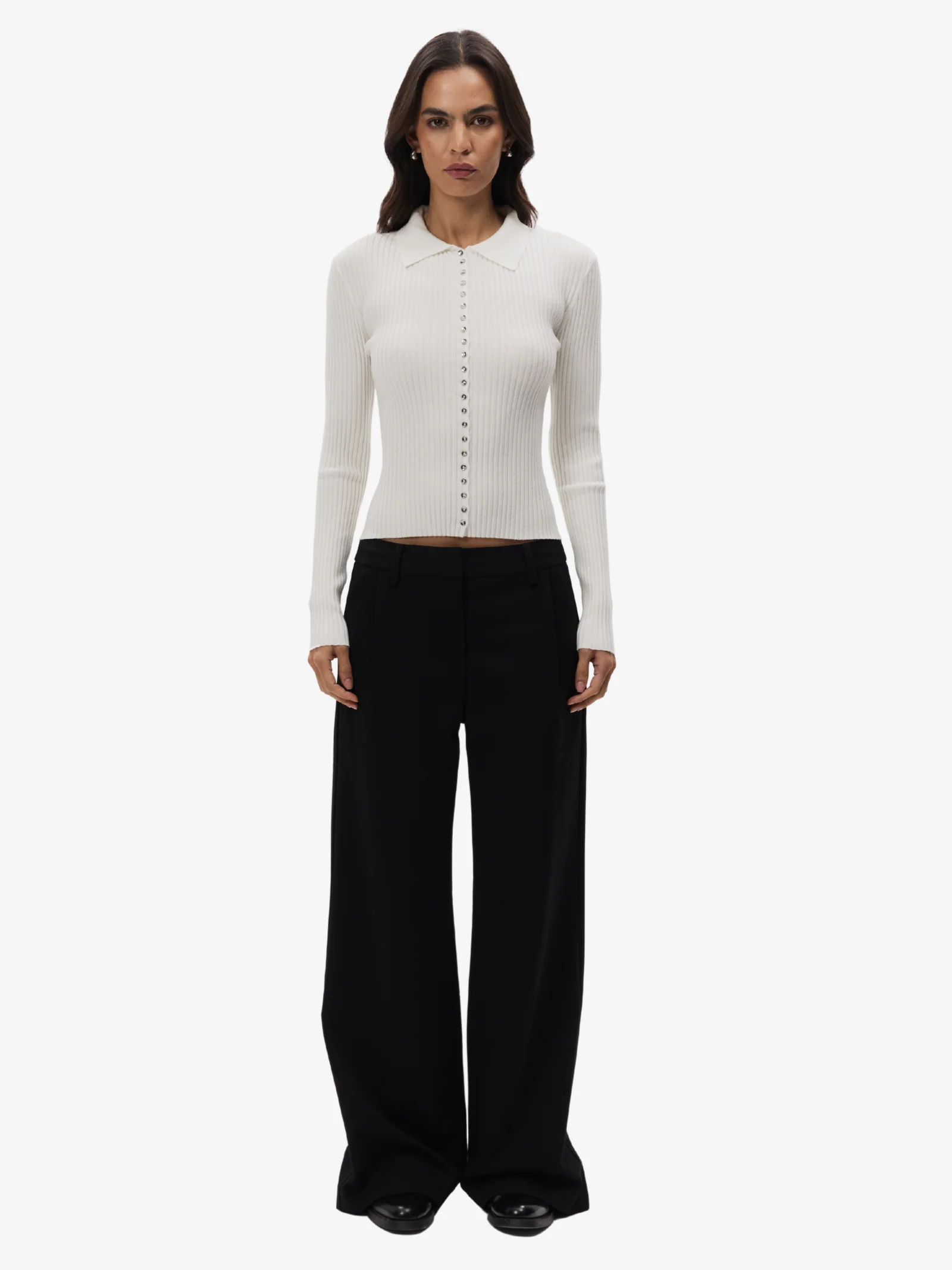 Long Sleeve Button Up Knit - Image 2