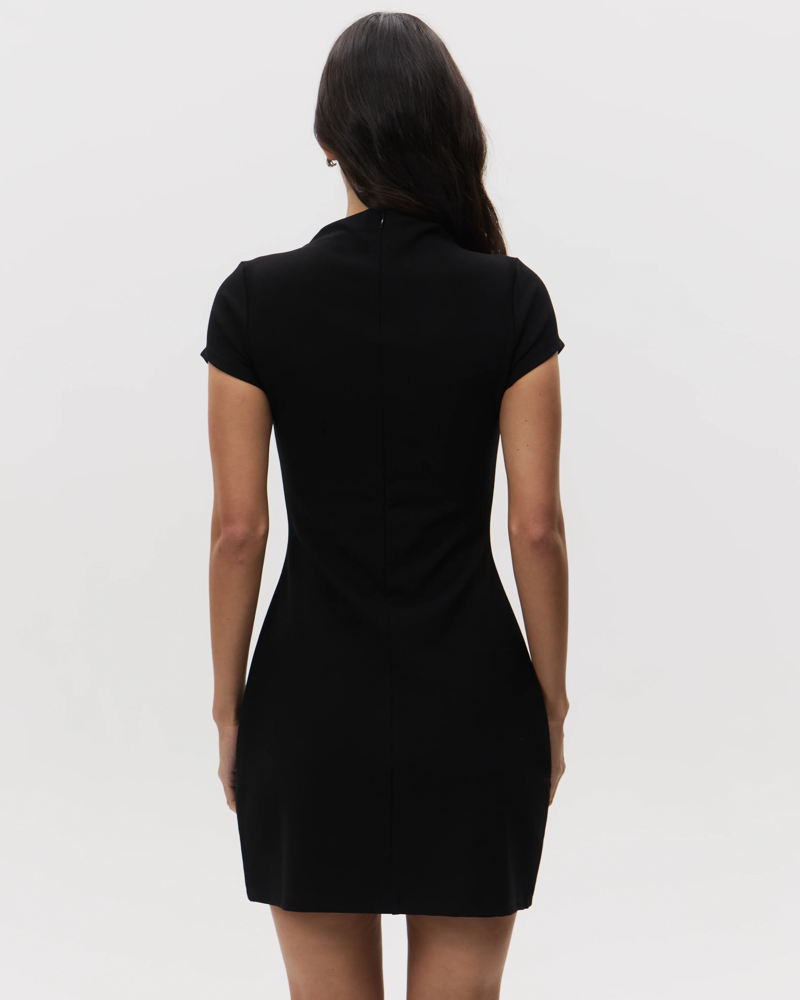 Mock Neck Mini Dress - Image 3