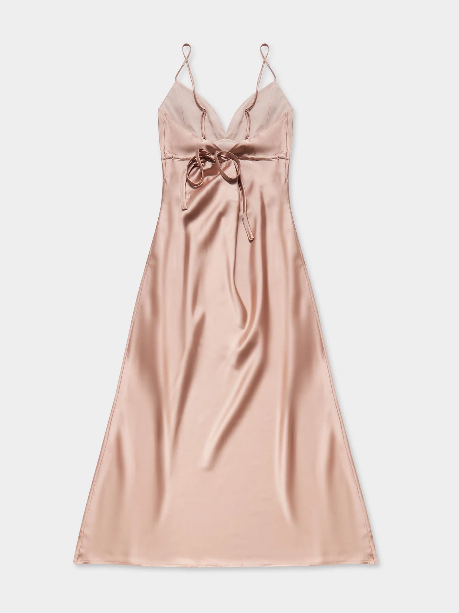 Oriana Satin Midi Dress - Image 3