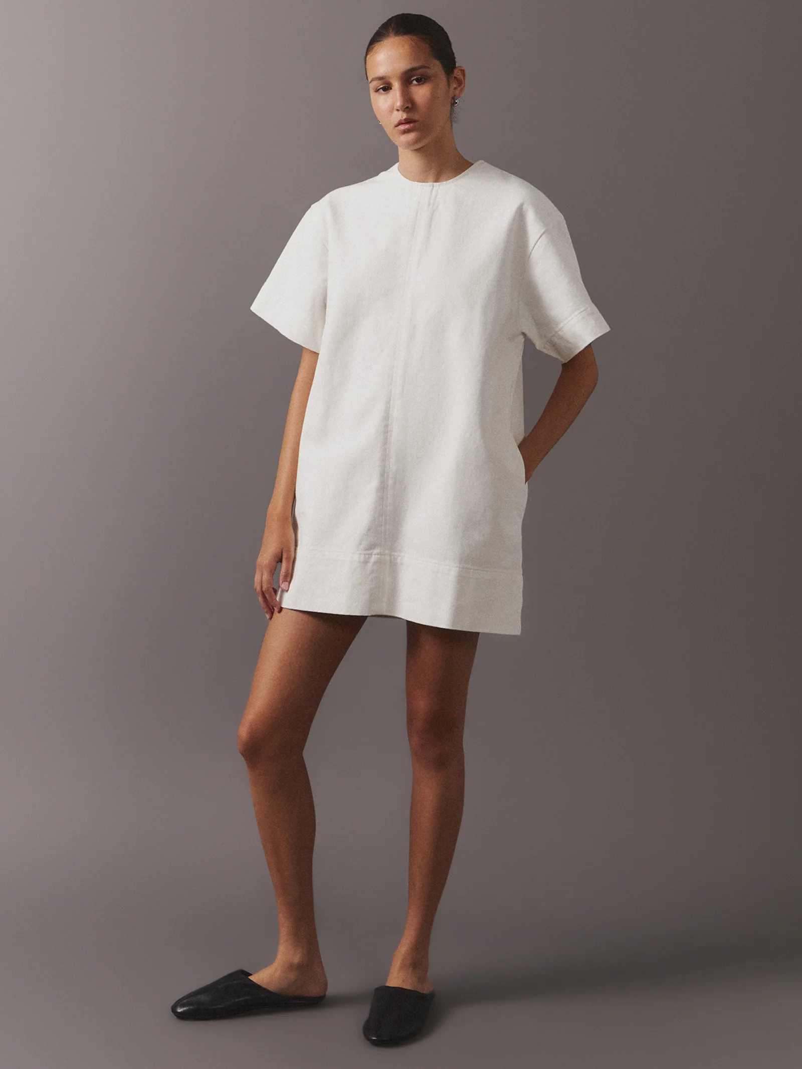 Relaxed Denim Dress - Image 2