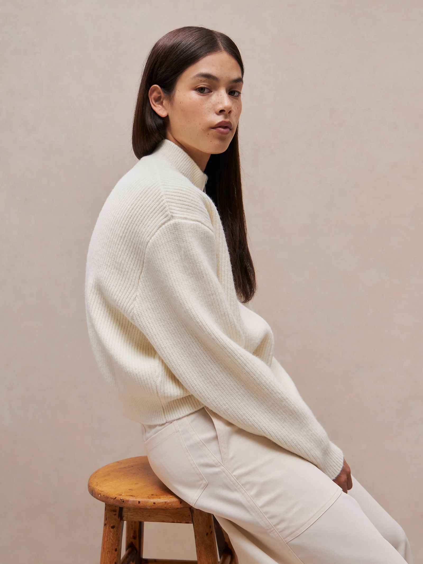 Relaxed Zip Front Knit - Image 4