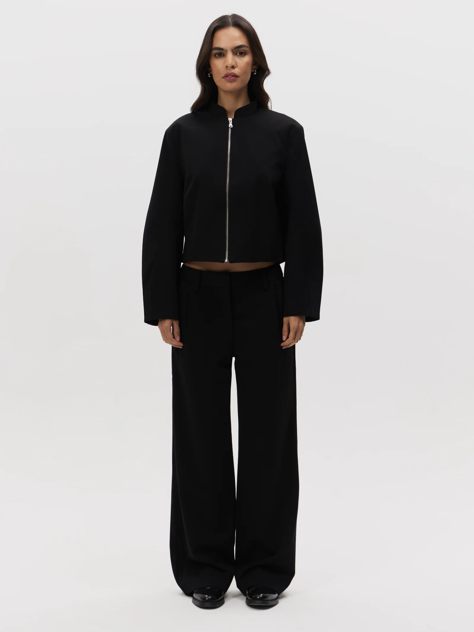 Zip Front Bomber - Image 2