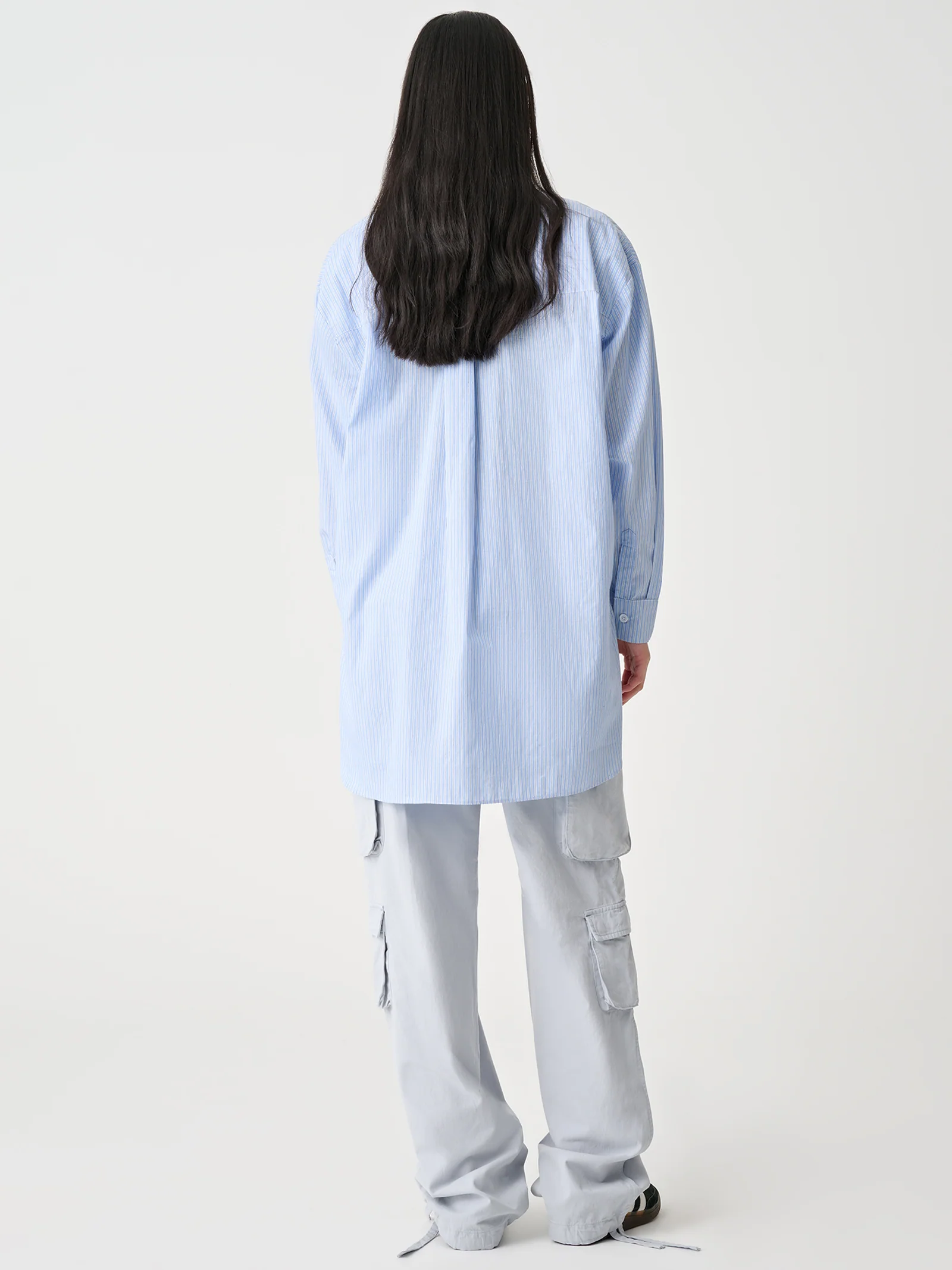 Multi Stripe Oversized Shirt - Image 4
