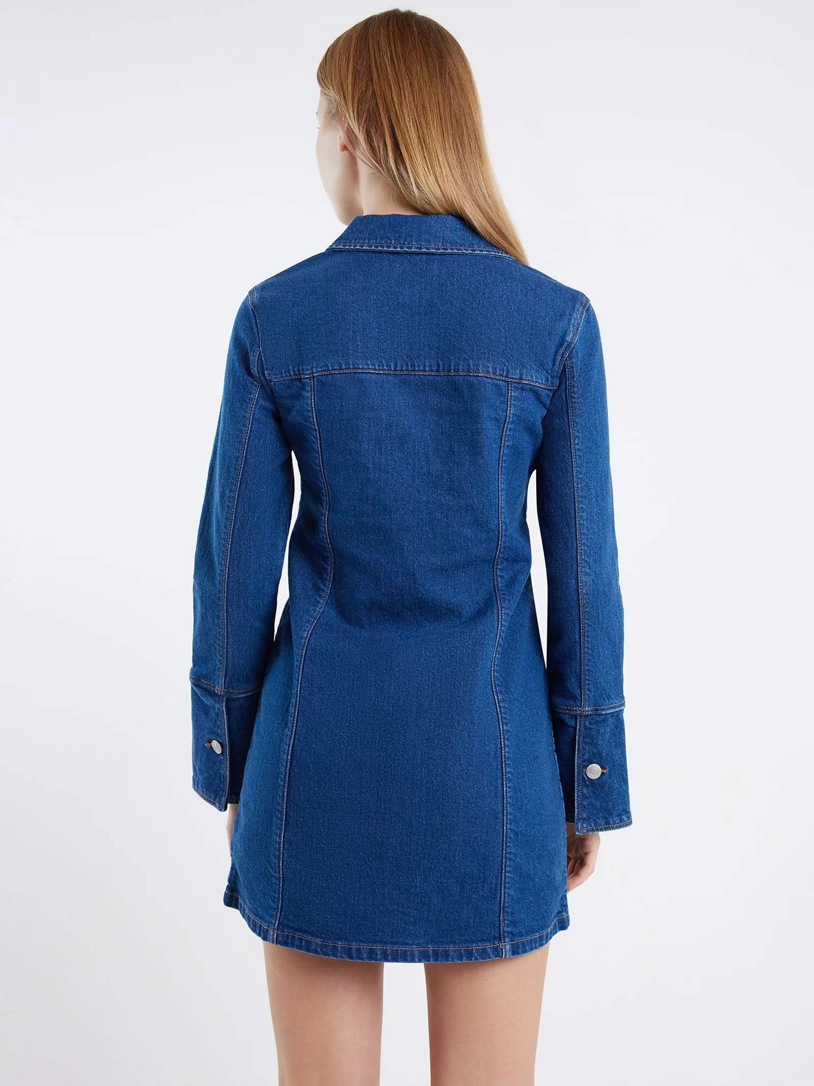 Muse Denim Shirt Dress - Image 5