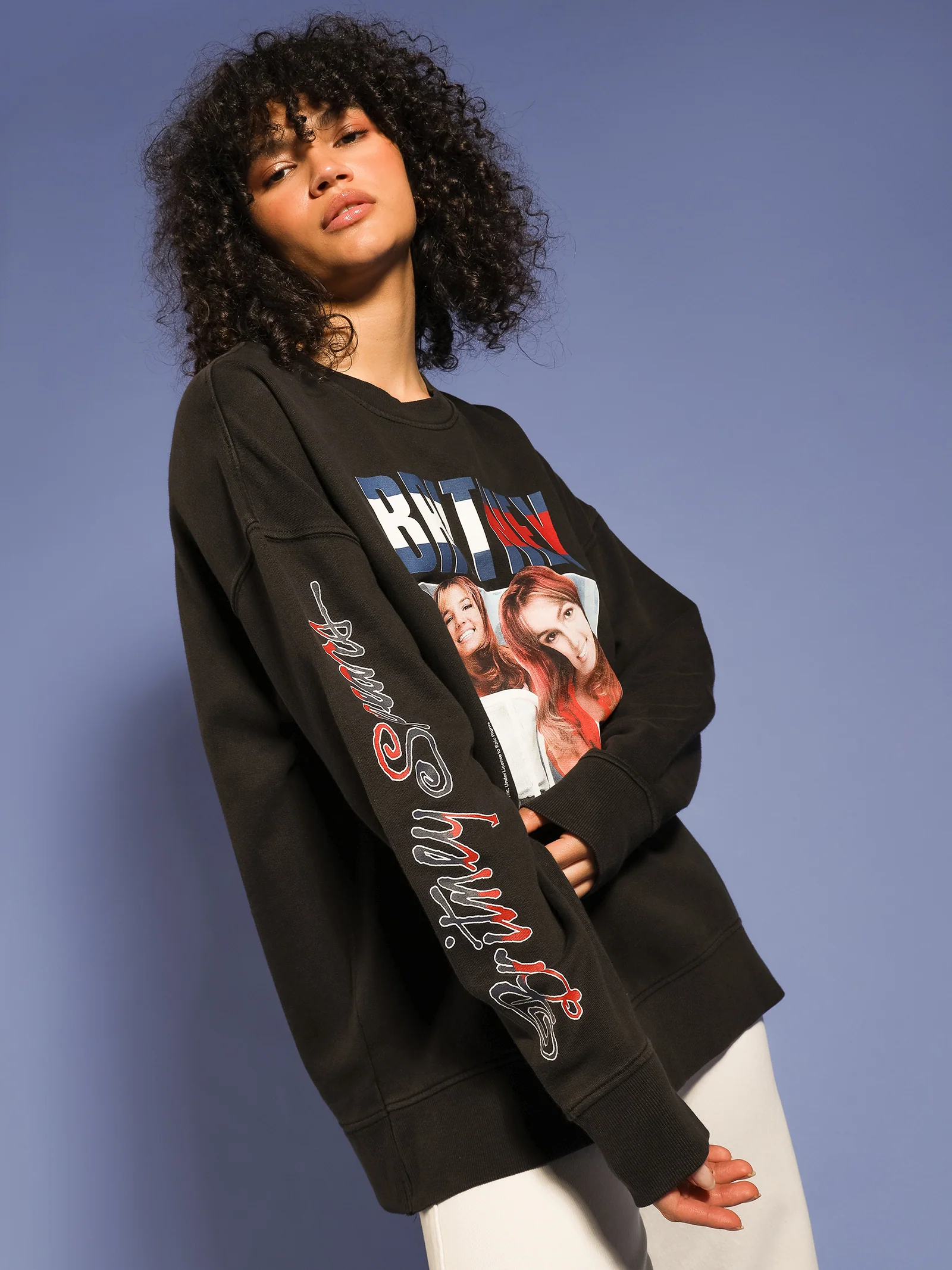 Music Revisited Britney Spears Oversized Long Sleeve T-Shirt - Image 5