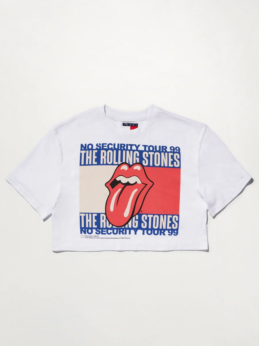 Music Revisited Rolling Stones Cropped T-Shirt - Image 8