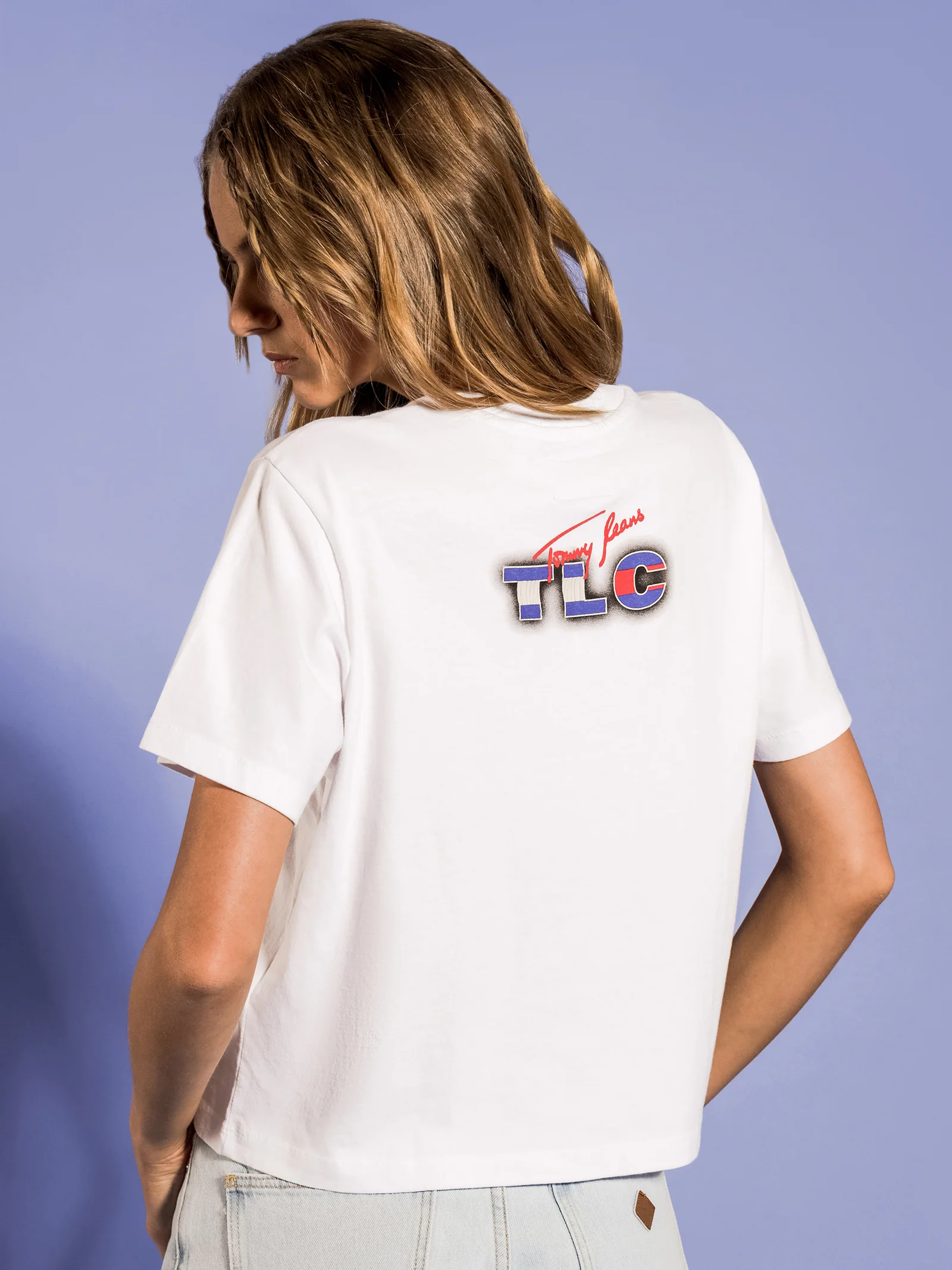 Music Revisited TLC Oversized Cropped T-Shirt - Image 6