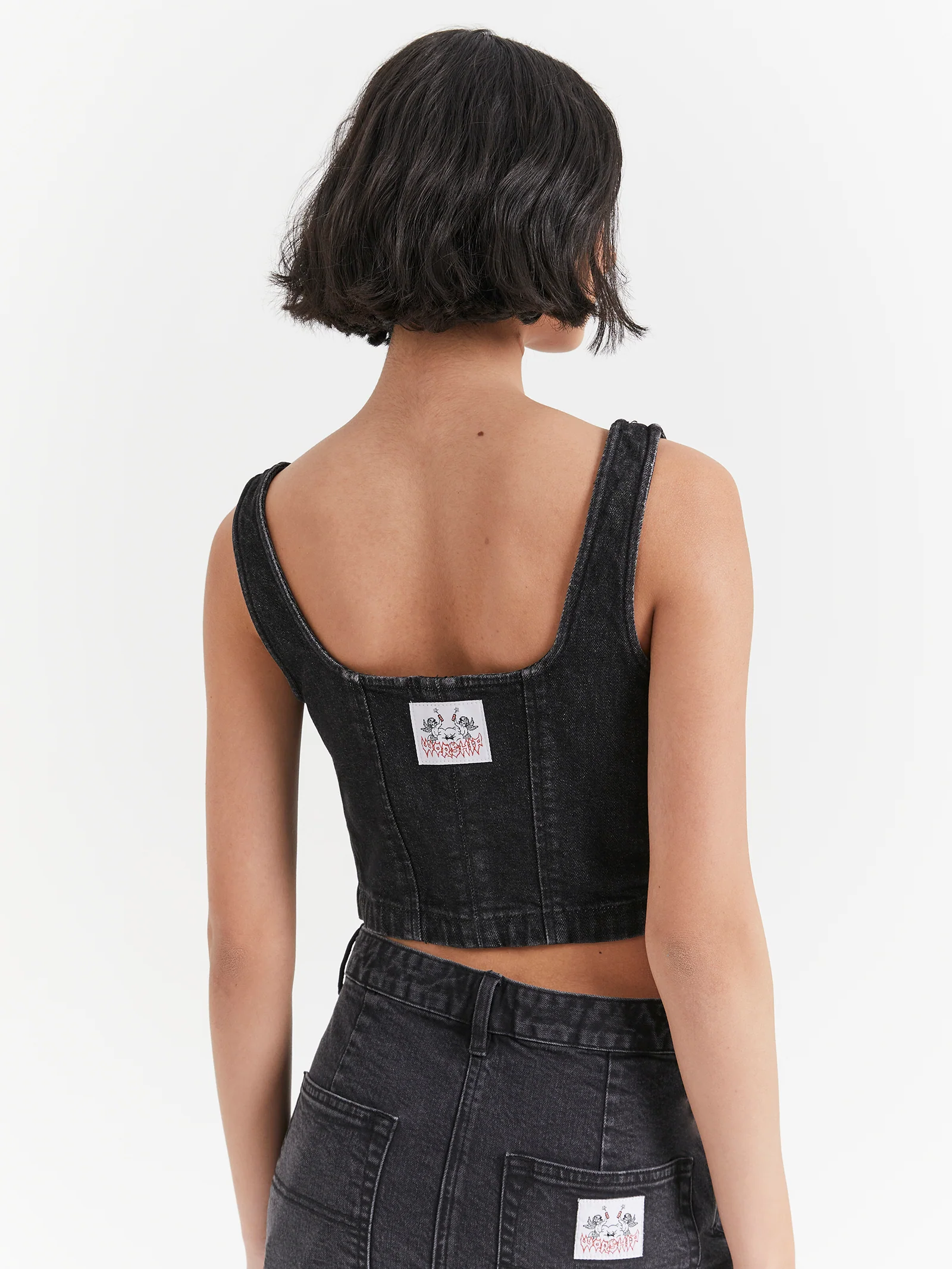 Mysteries Denim Corset Top - Image 3