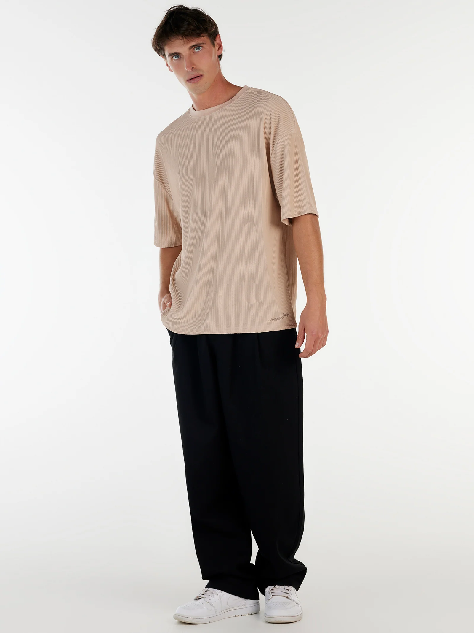 Malibu Boxy Tee - Sand - Image 4