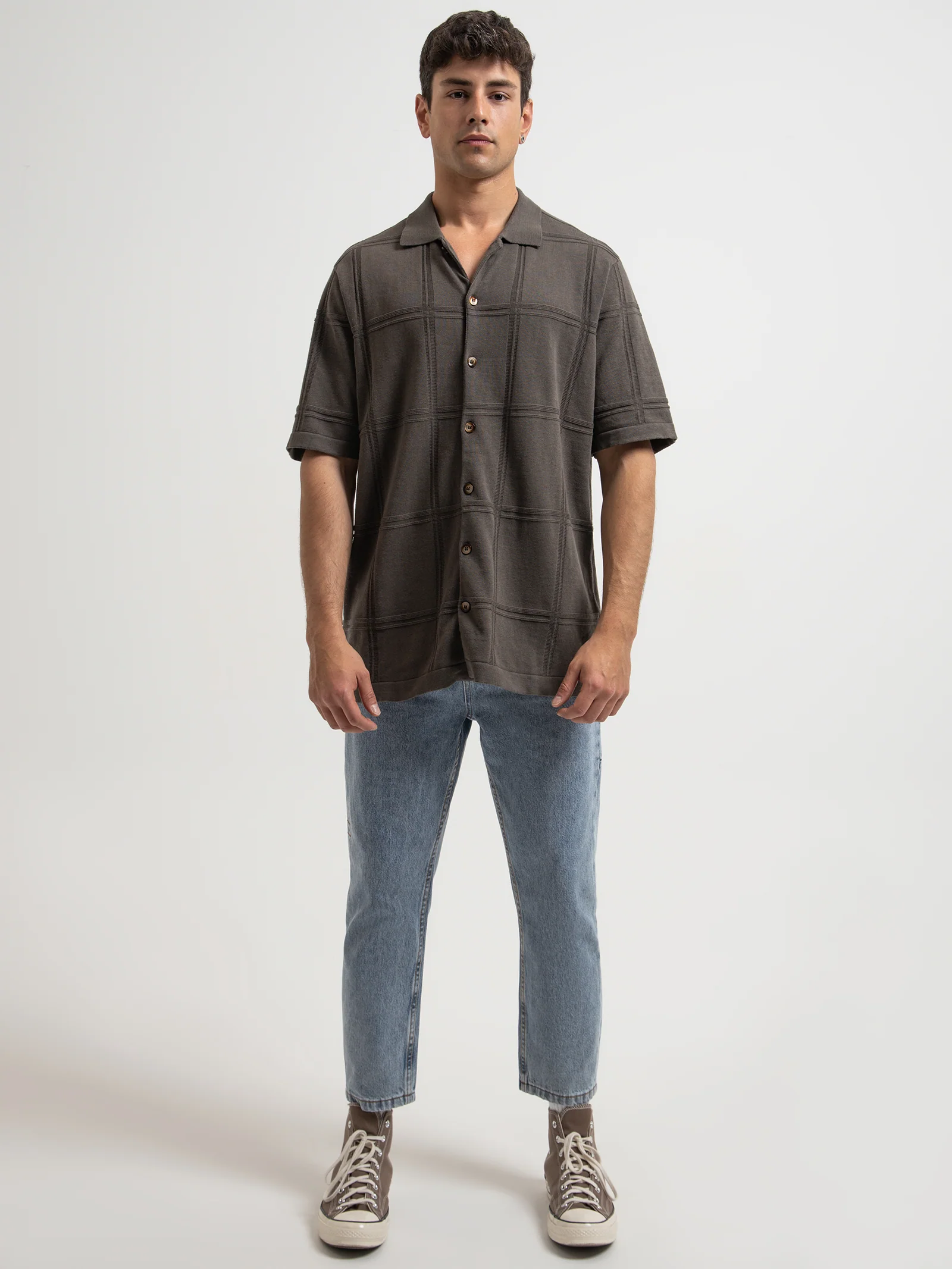 Natural Cooperation Jacquard Bowling Shirt - Image 2