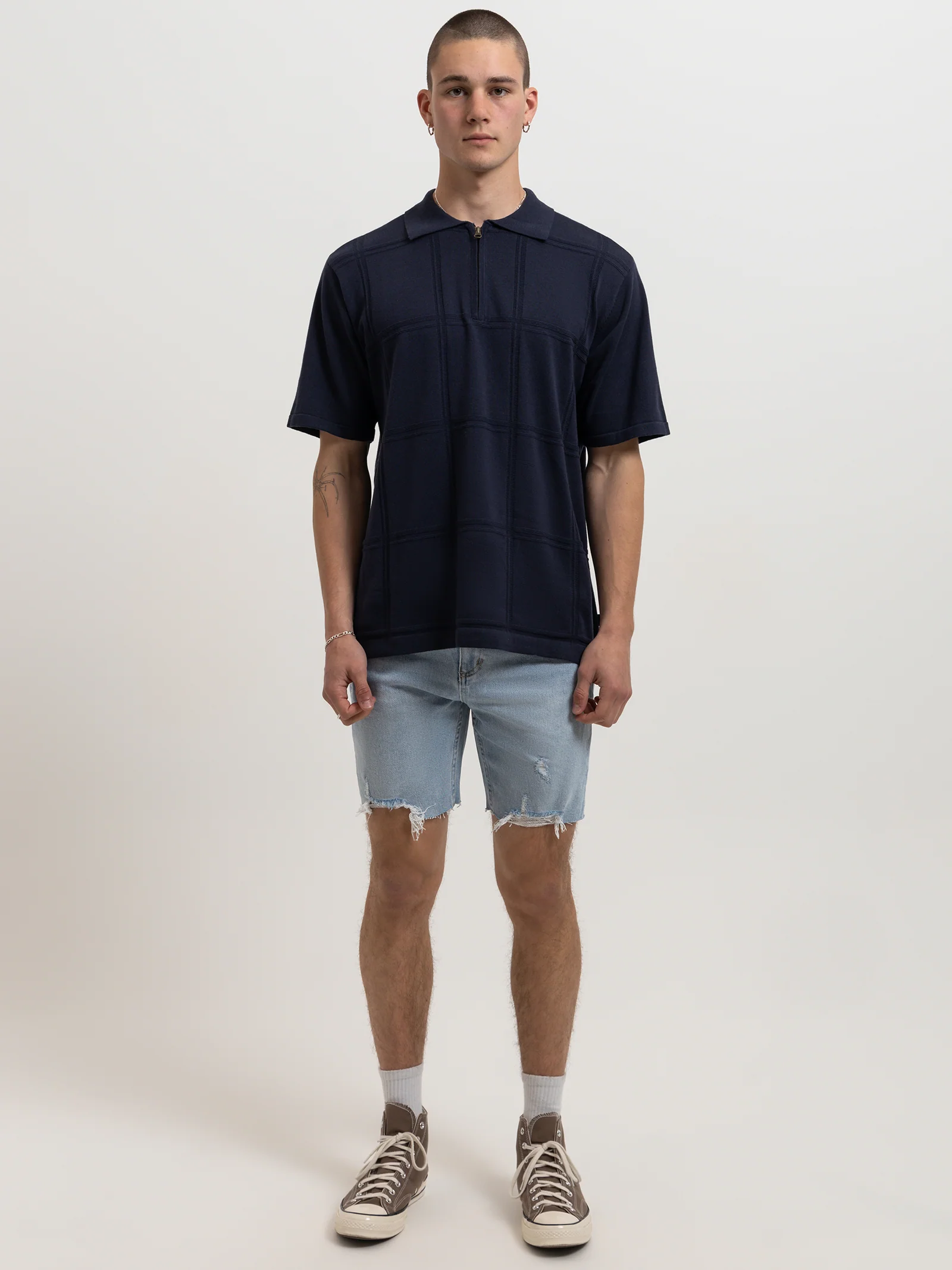 Natural Cooperation Jacquard Knit Polo - Image 2