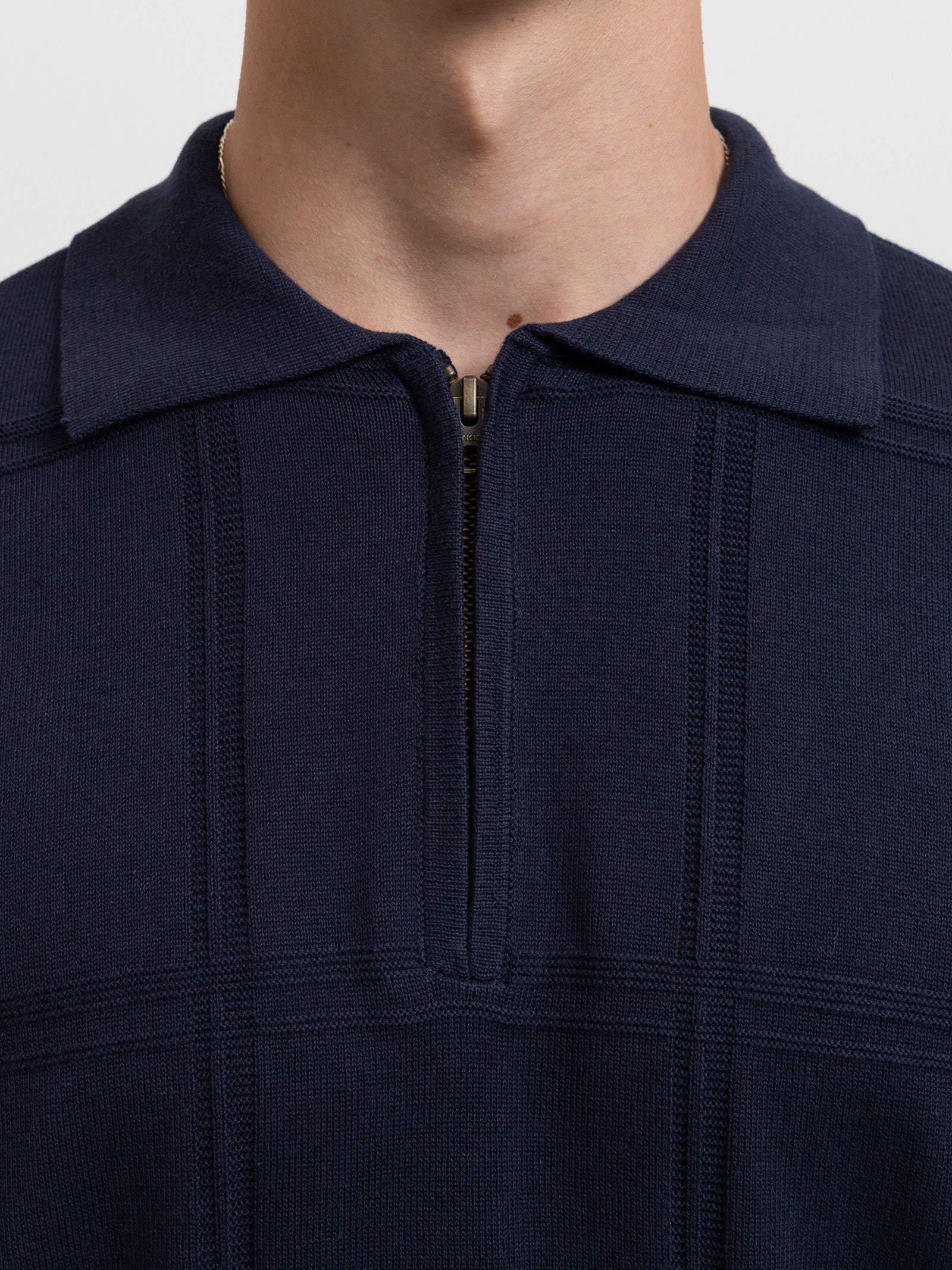 Natural Cooperation Jacquard Knit Polo - Image 3
