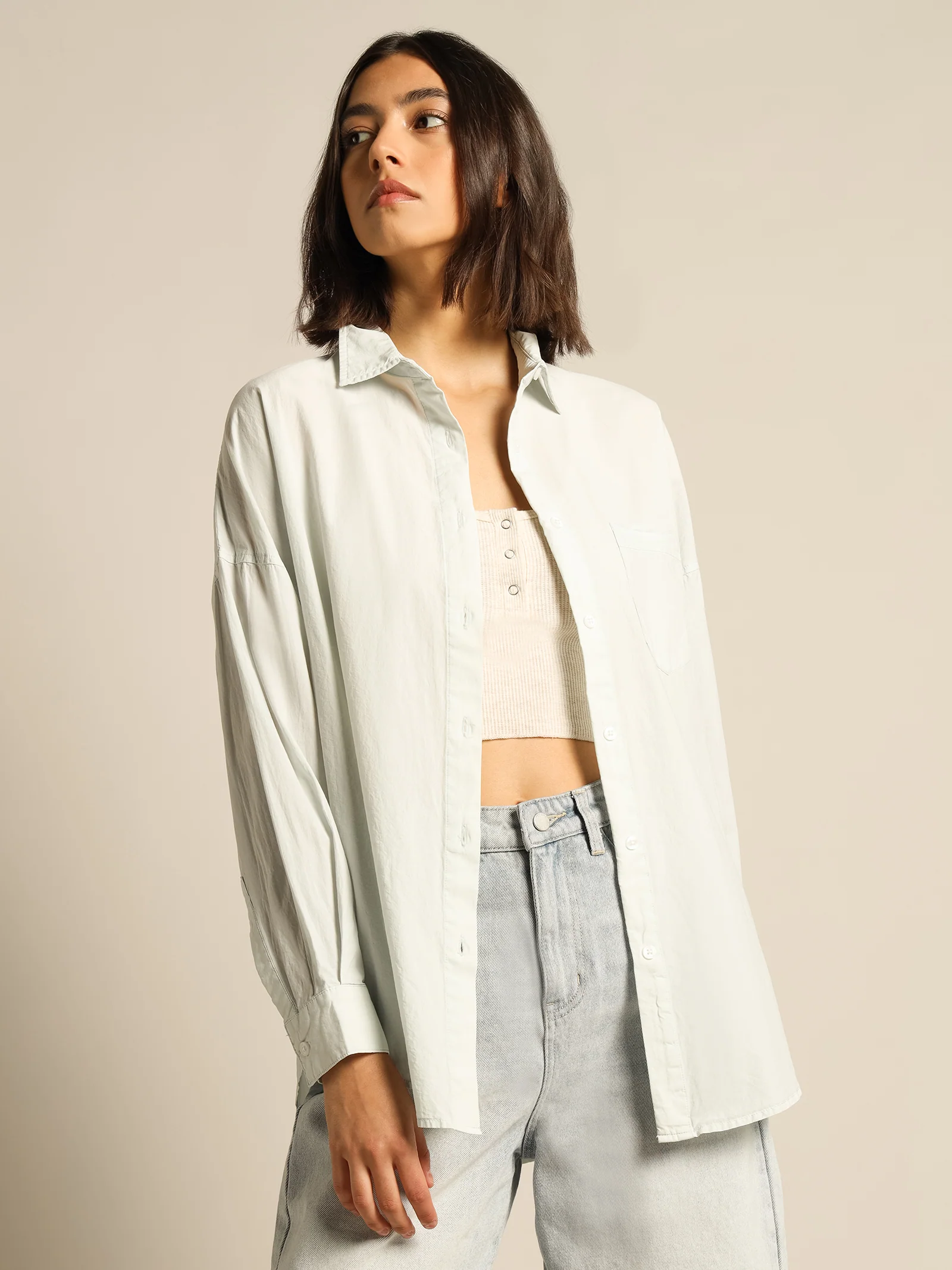 Naya Cotton Longline Shirt - Image 3