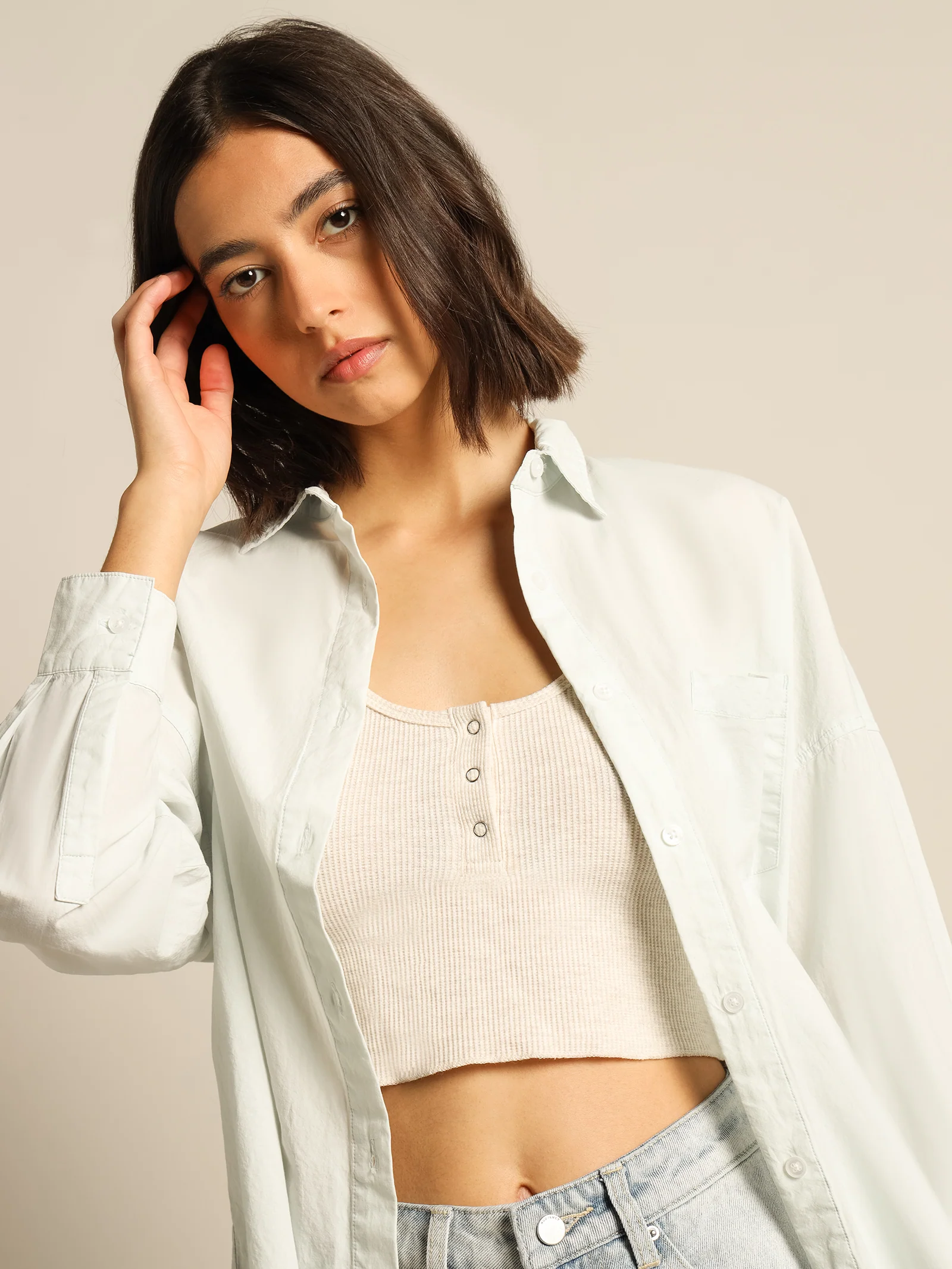 Naya Cotton Longline Shirt - Image 5