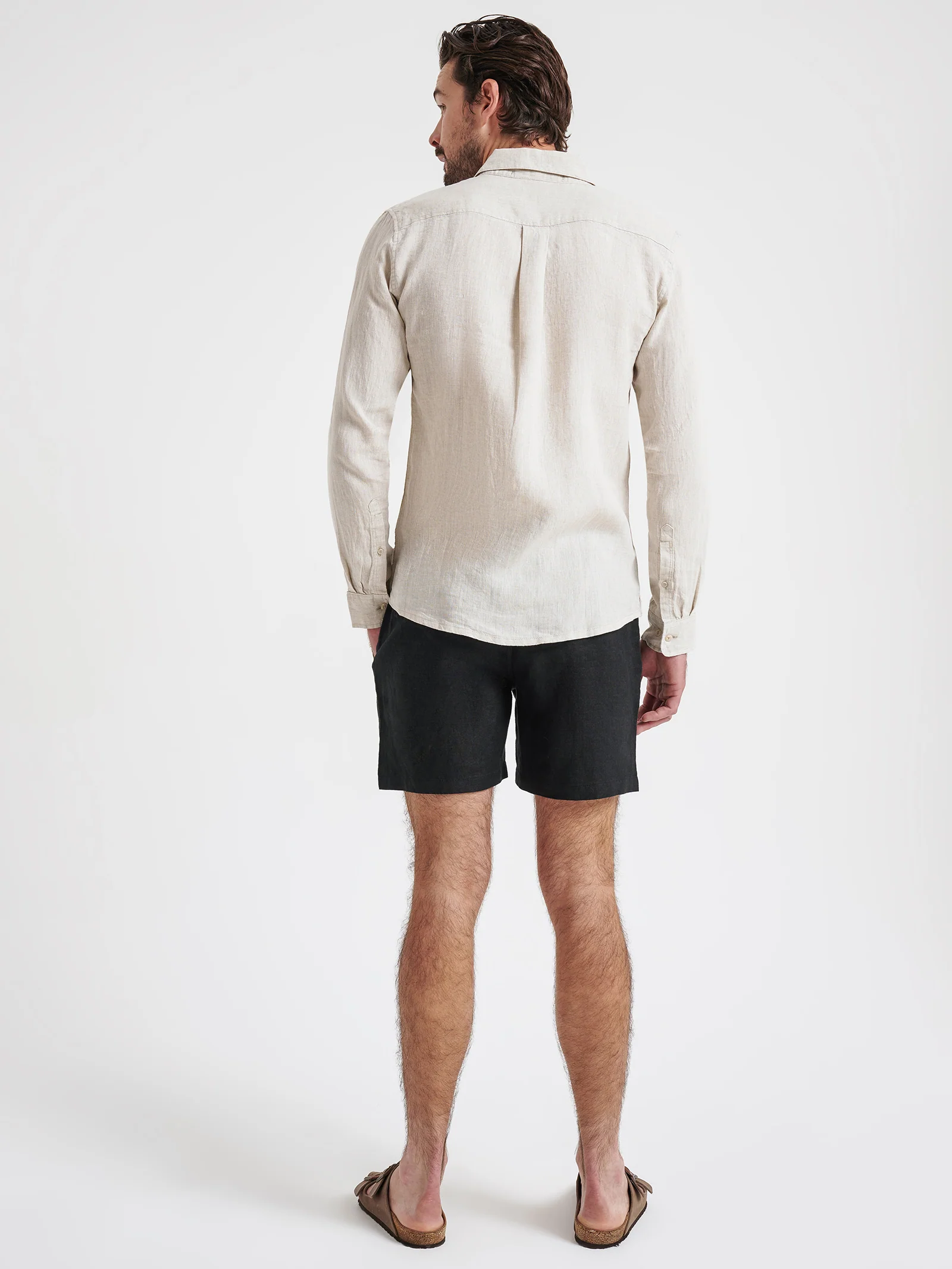 Nero Linen Long Sleeve Shirt - Image 7