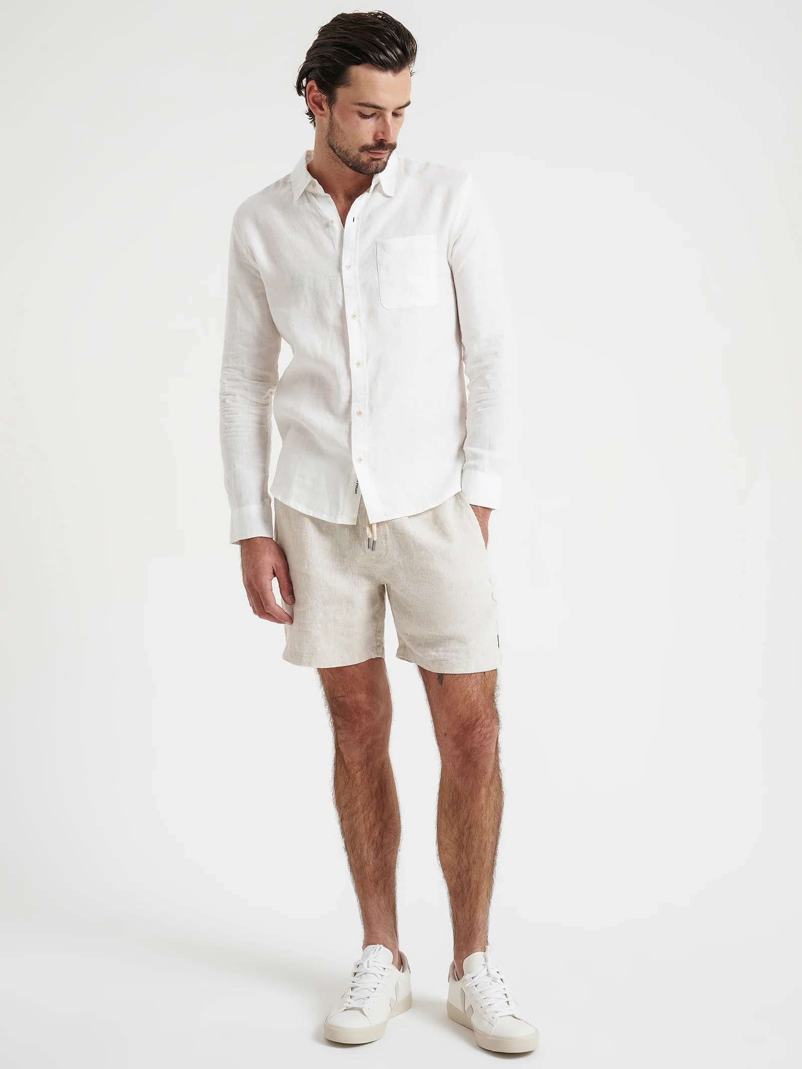 Nero Linen Long Sleeve Shirt - Image 2