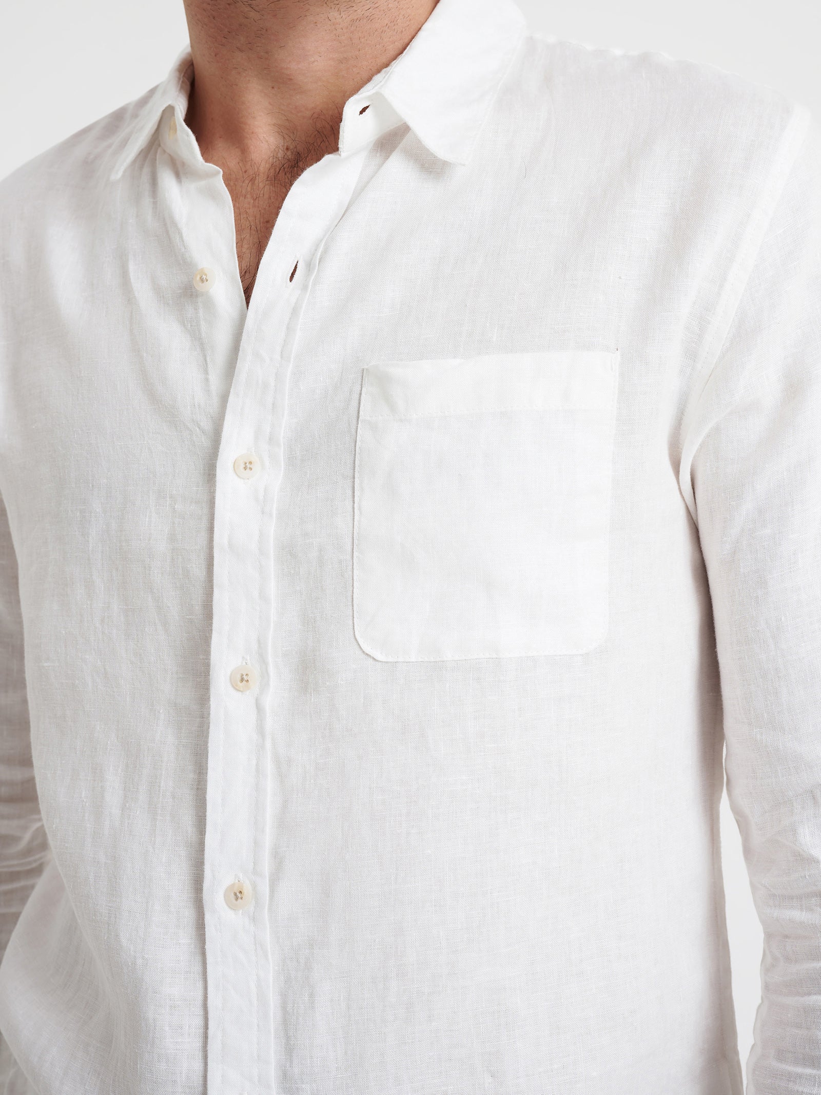 Nero Linen Long Sleeve Shirt - Image 3
