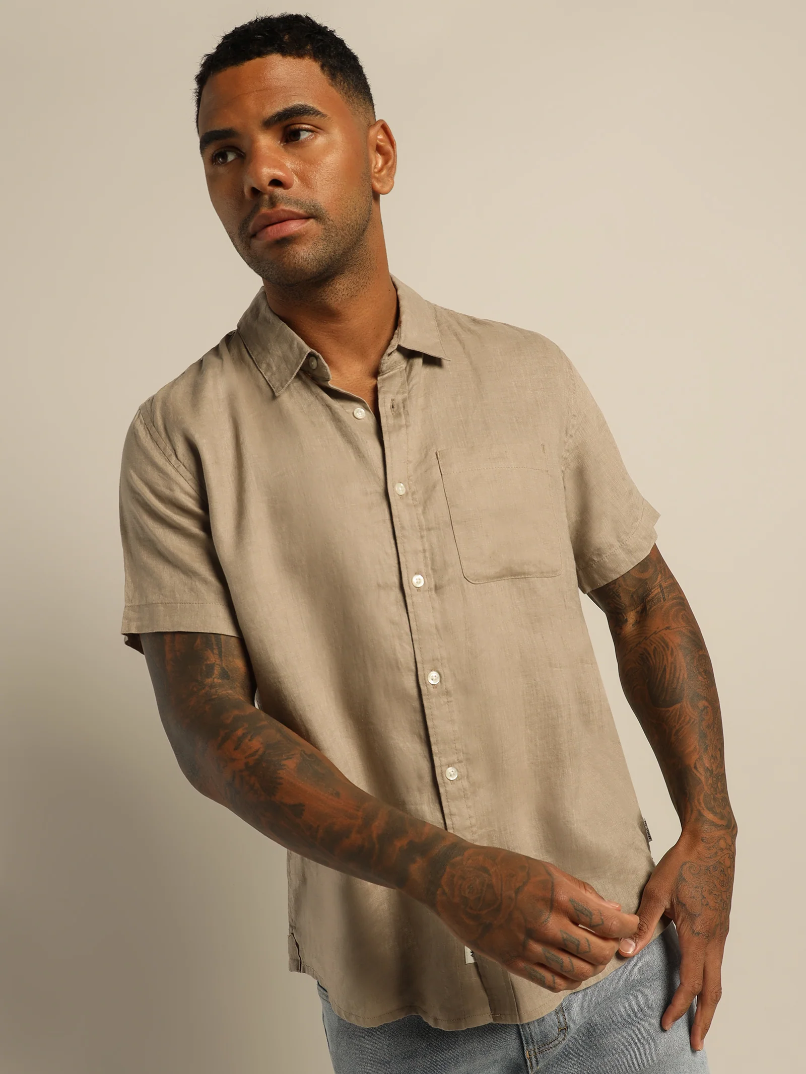 Nero Linen Shirt - Image 3