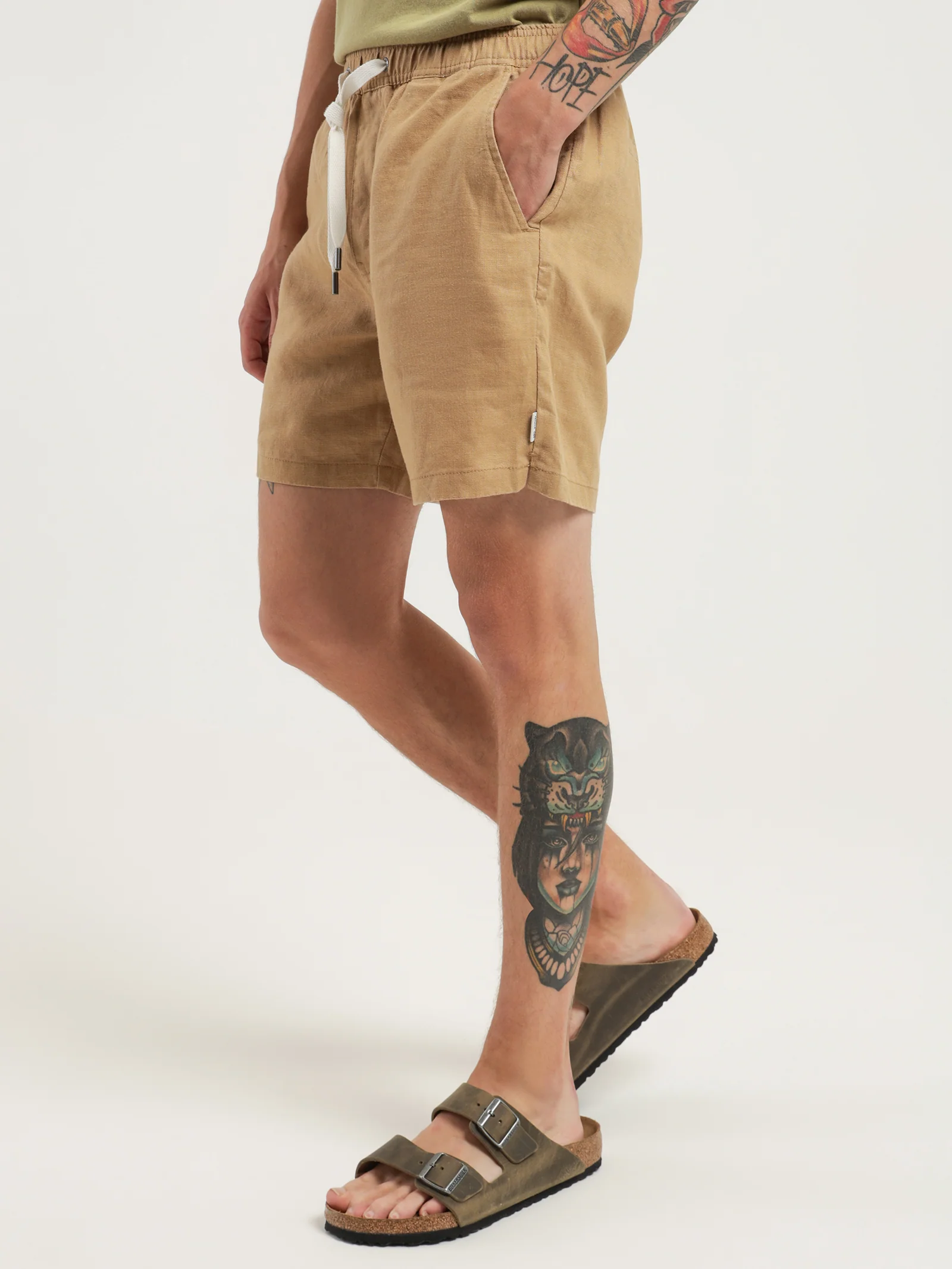 Nero Linen Shorts - Image 3