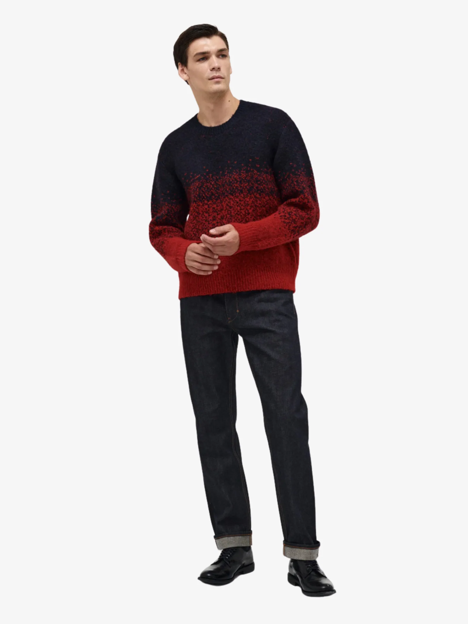Brushed Ombre Crew Knit - Image 2