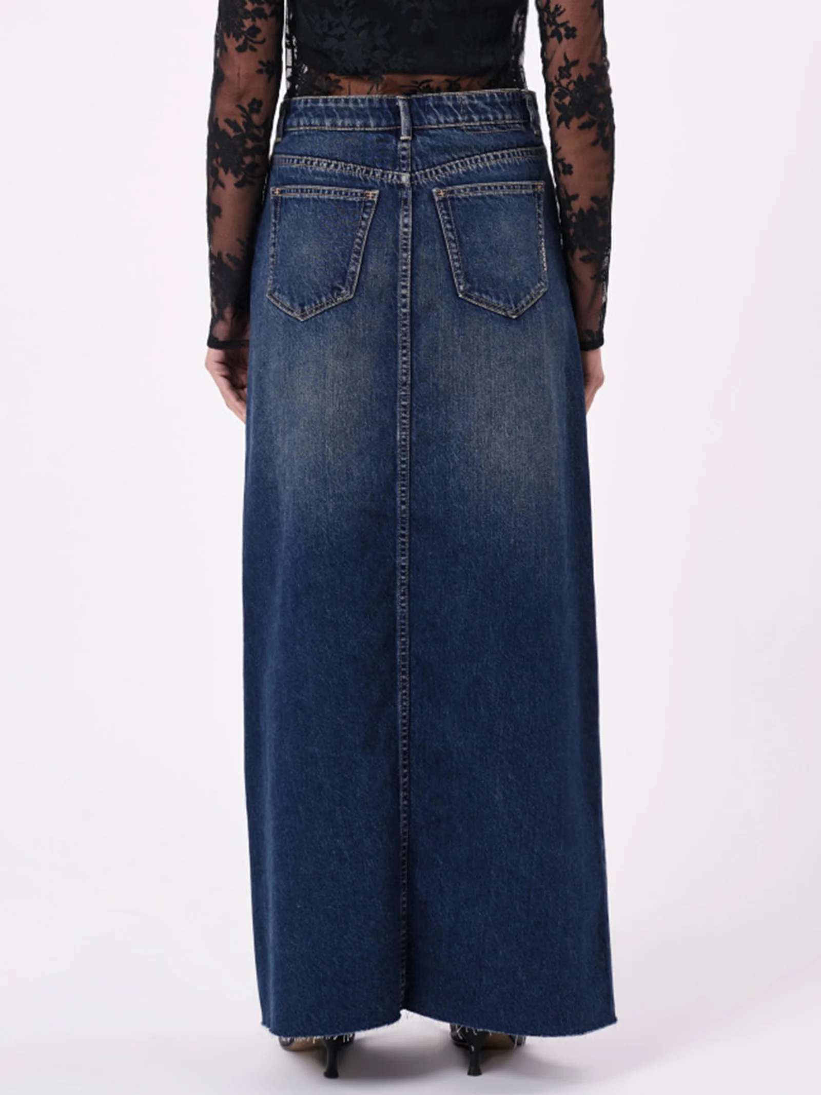 Darcy Maxi Skirt Gold Mine - Dark Vintage Indigo - Image 5