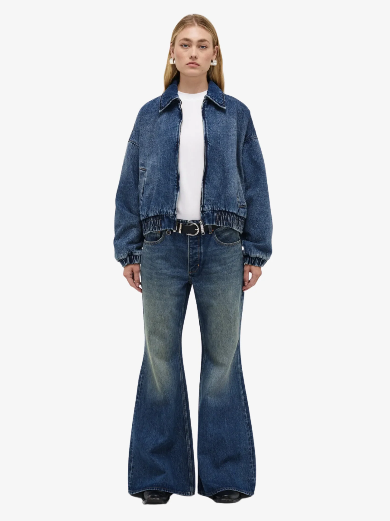 Denim Bomber Jacket - Image 2