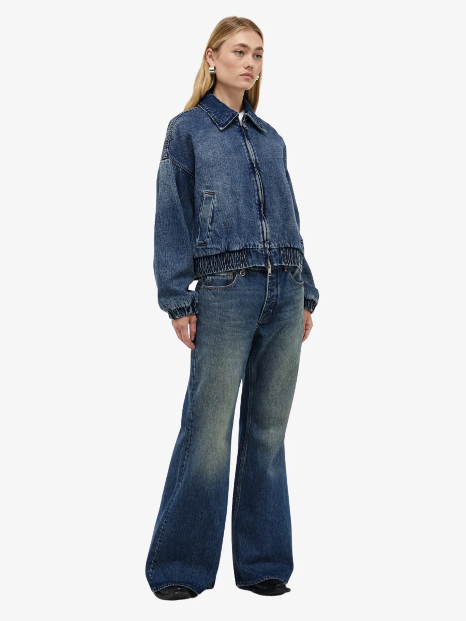 Denim Bomber Jacket - Image 4