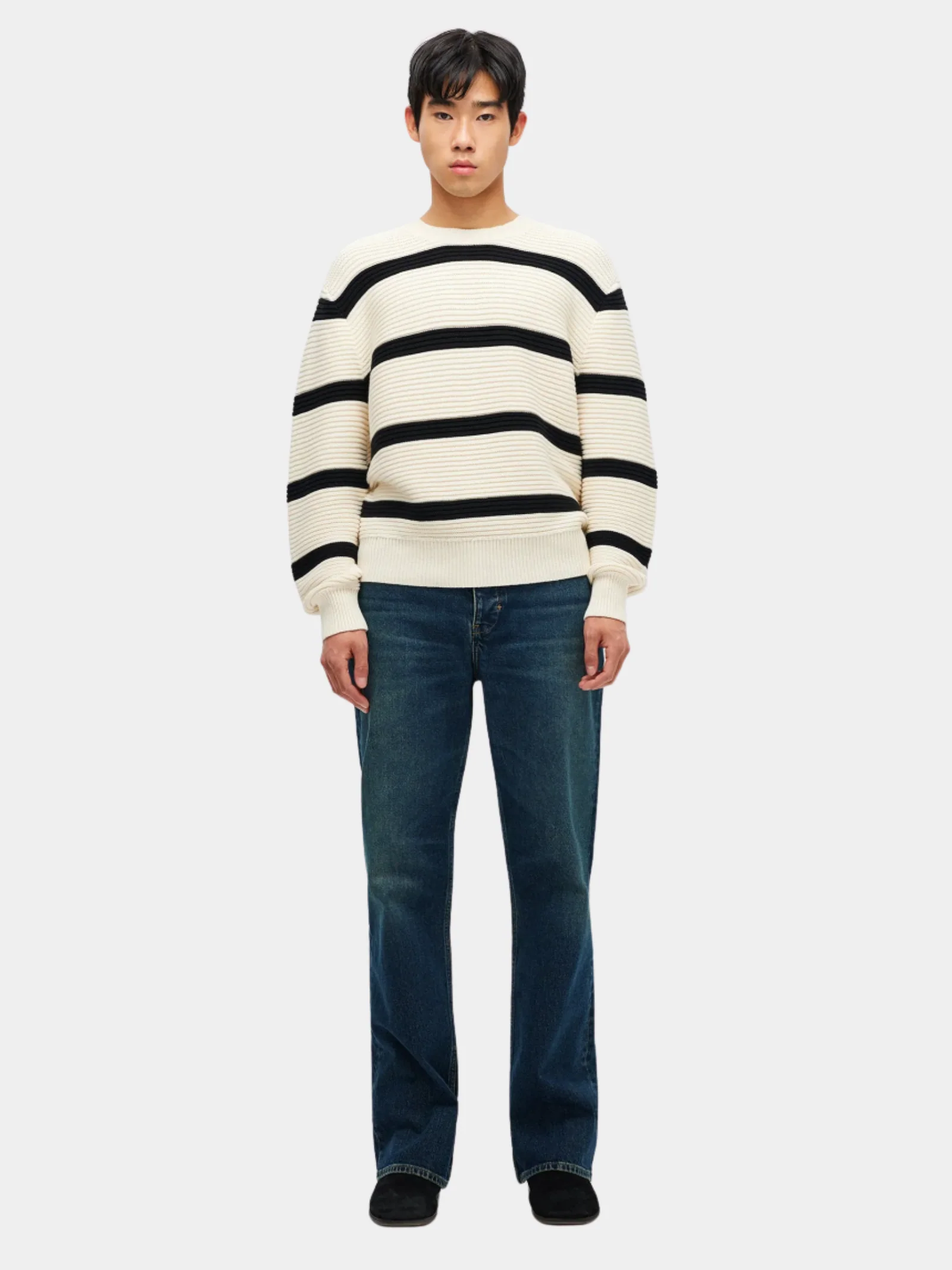 Stripe Knit Crew