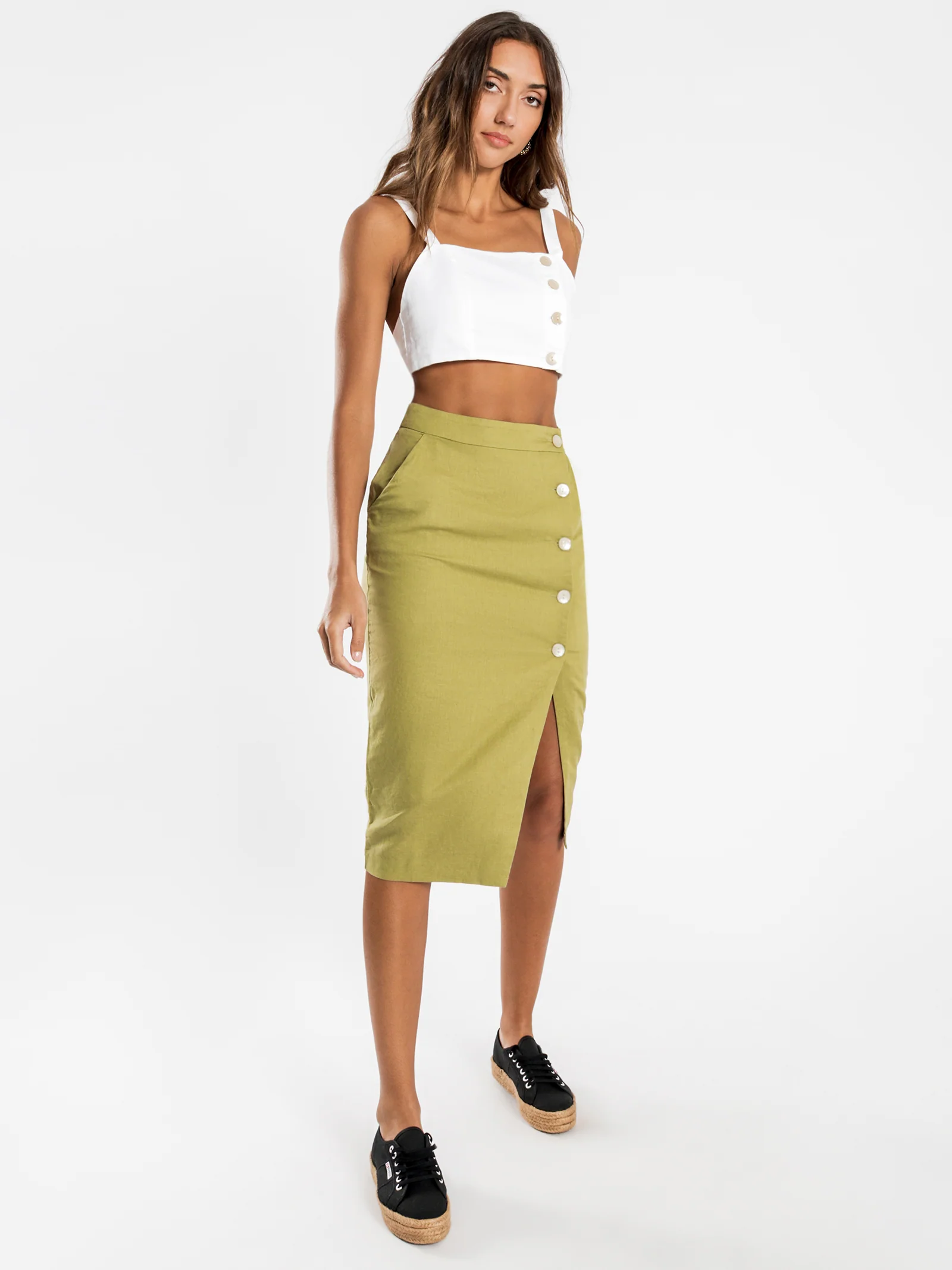 Neve Linen Skirt - Image 2