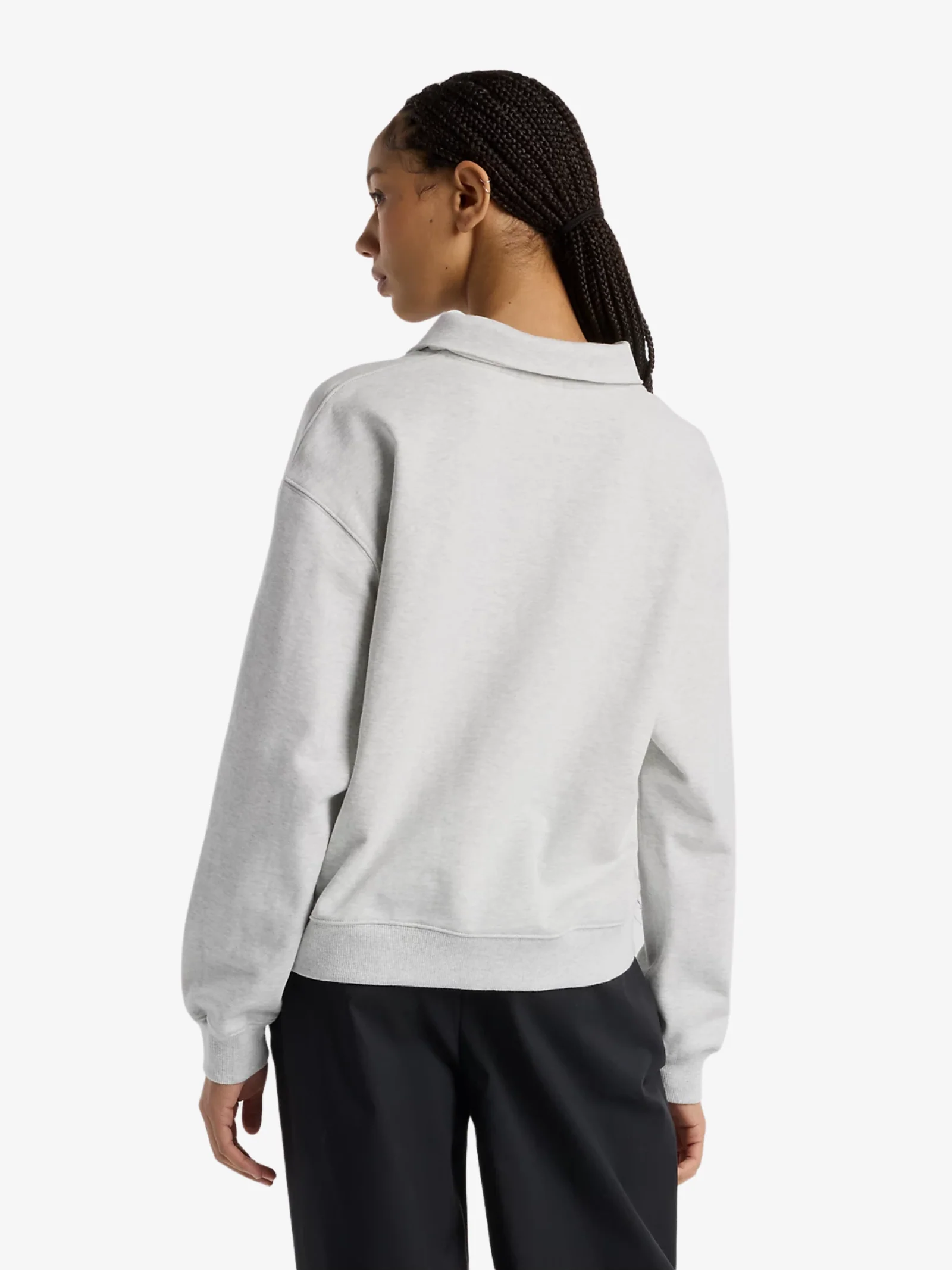 French Terry Polo Sweatshirt - Image 2
